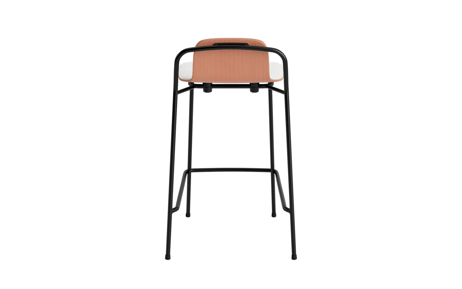Studio Barstuhl 65 cm frontpolster schwarzes Stahl/ Braun/ Hallingdal in Hallingdal 110 präsentiert im Onlineshop von KAQTU Design AG. Barstuhl ist von Normann Copenhagen