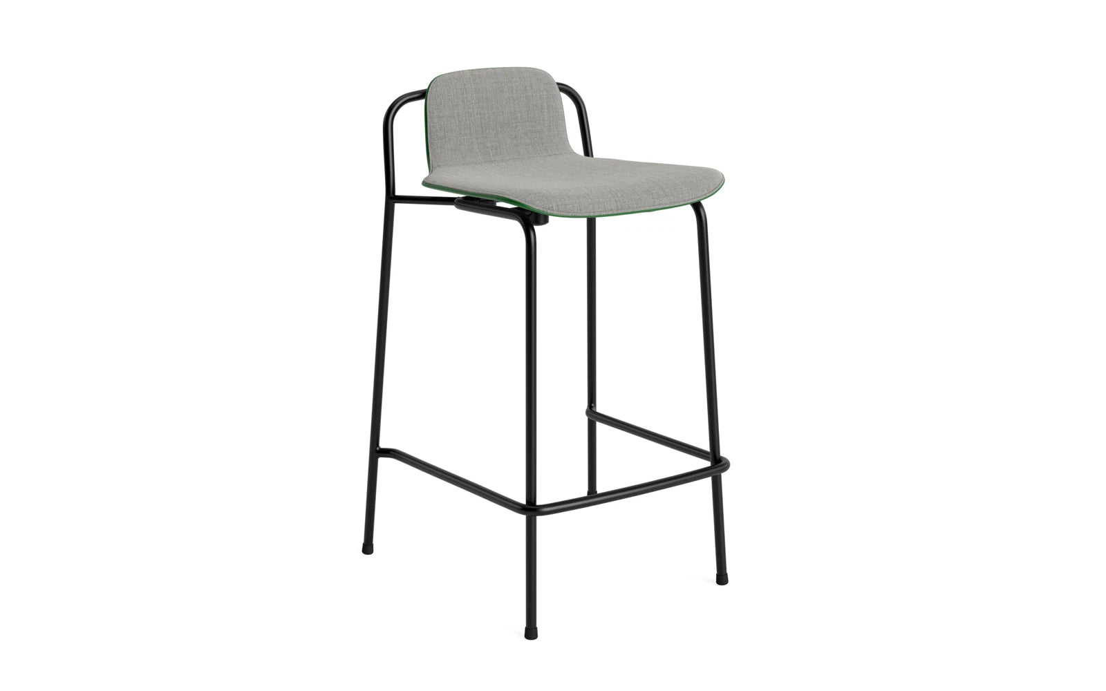 Studio Barstuhl 65 cm frontpolster schwarzes Stahl/ Grün/ Remix in Remix 133 präsentiert im Onlineshop von KAQTU Design AG. Barstuhl ist von Normann Copenhagen