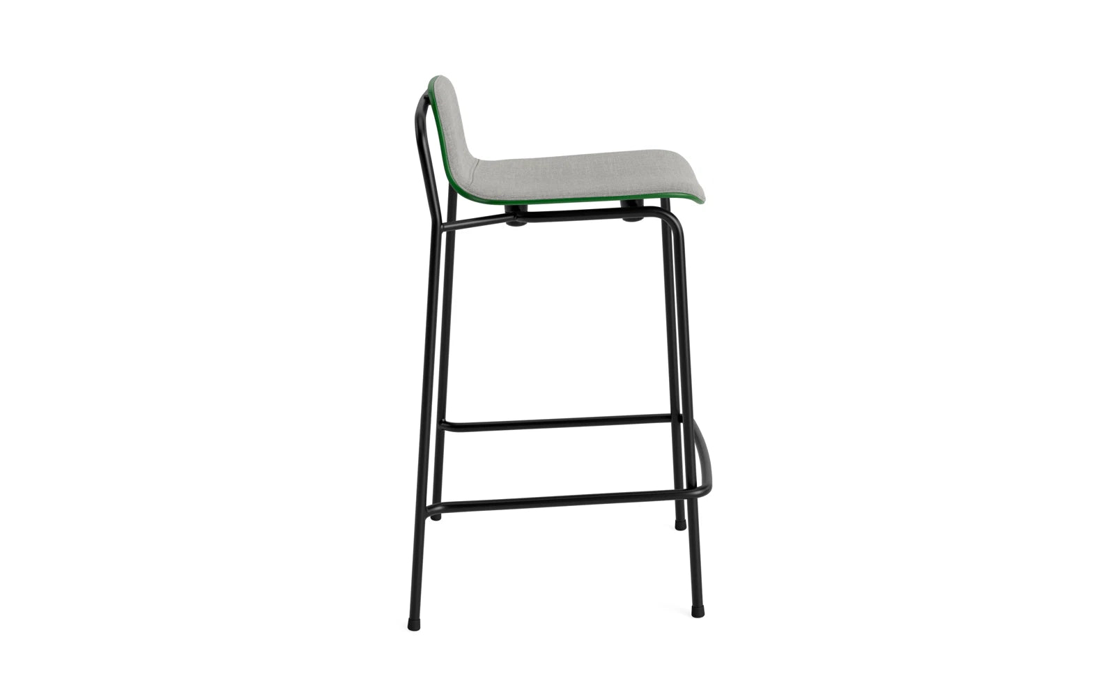 Studio Barstuhl 65 cm frontpolster schwarzes Stahl/ Grün/ Remix in Remix 133 präsentiert im Onlineshop von KAQTU Design AG. Barstuhl ist von Normann Copenhagen
