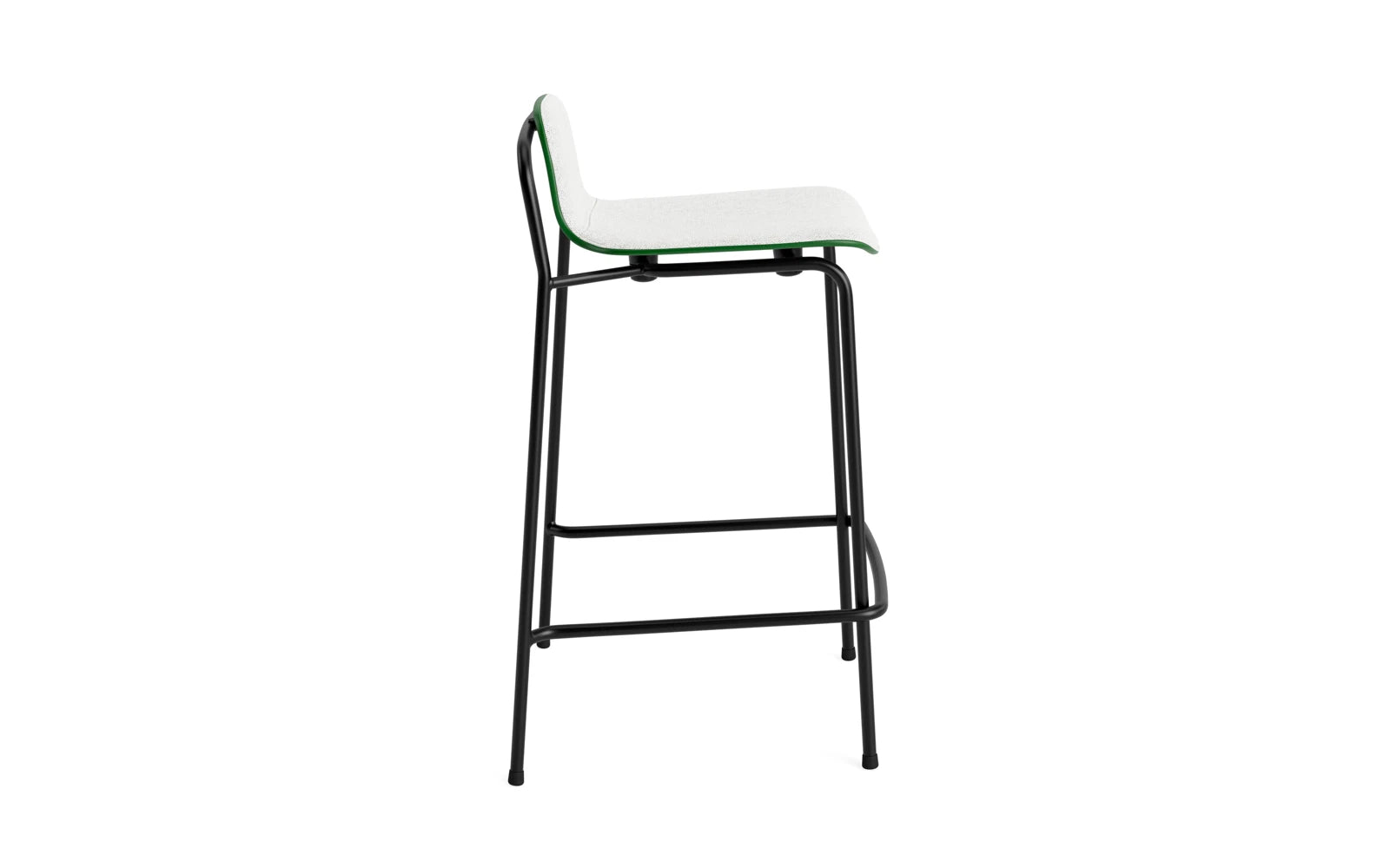 Studio Barstuhl 65 cm frontpolster schwarzes Stahl/ Grün/ Hallingdal in Hallingdal 110 präsentiert im Onlineshop von KAQTU Design AG. Barstuhl ist von Normann Copenhagen
