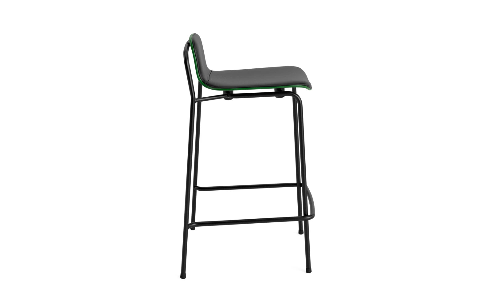 Studio Barstuhl 65 cm frontpolster schwarzes Stahl/ Grün/ Ultra in Ultra 41599 präsentiert im Onlineshop von KAQTU Design AG. Barstuhl ist von Normann Copenhagen