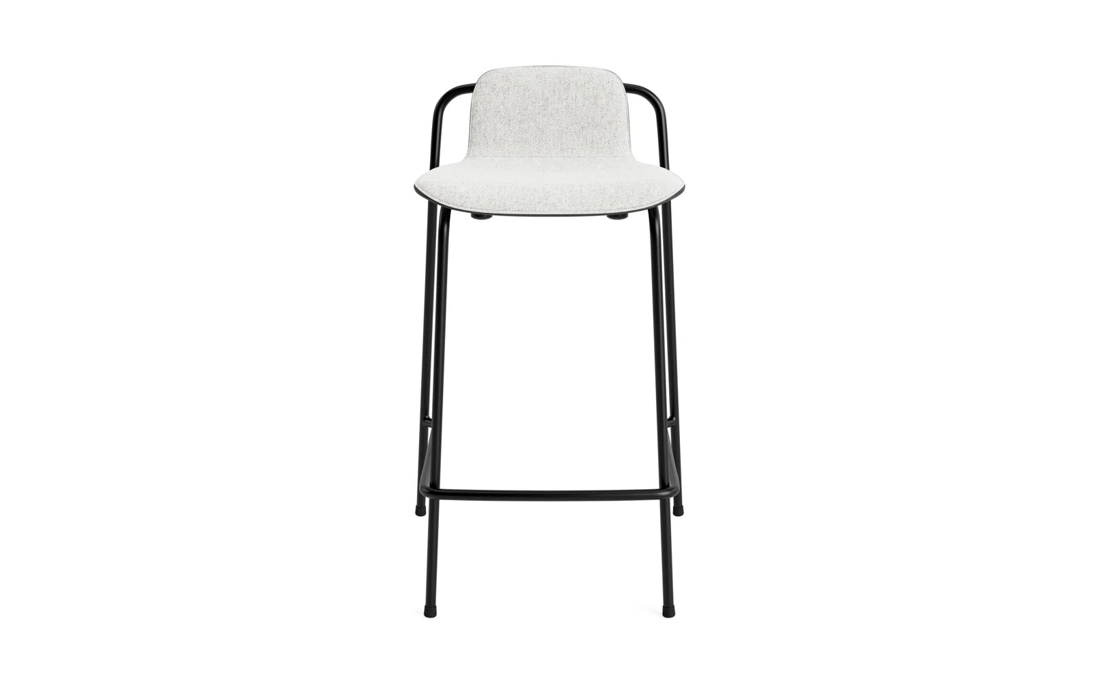 Studio Barstuhl 65 cm frontpolster schwarzes Stahl/ schwarz/ Hallingdal in Hallingdal 110 präsentiert im Onlineshop von KAQTU Design AG. Barstuhl ist von Normann Copenhagen