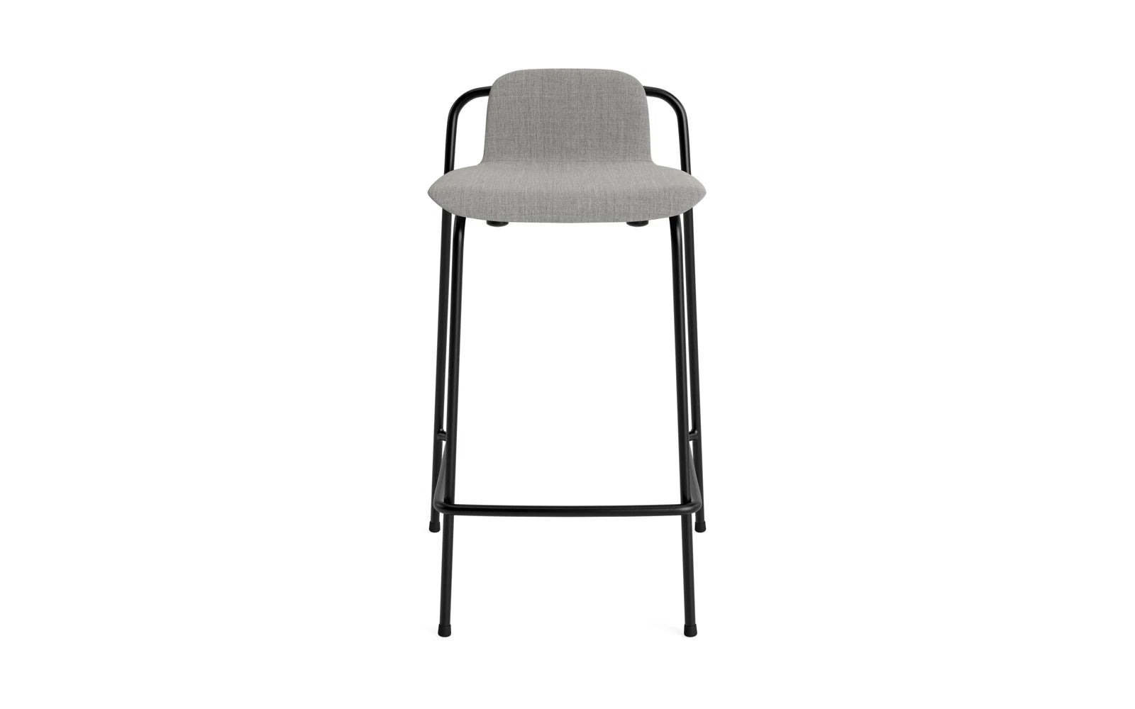Studio Barhocker 65 cm Vollpolster Stahl Schwartz/Remix in Remix 133 präsentiert im Onlineshop von KAQTU Design AG. Barstuhl ist von Normann Copenhagen