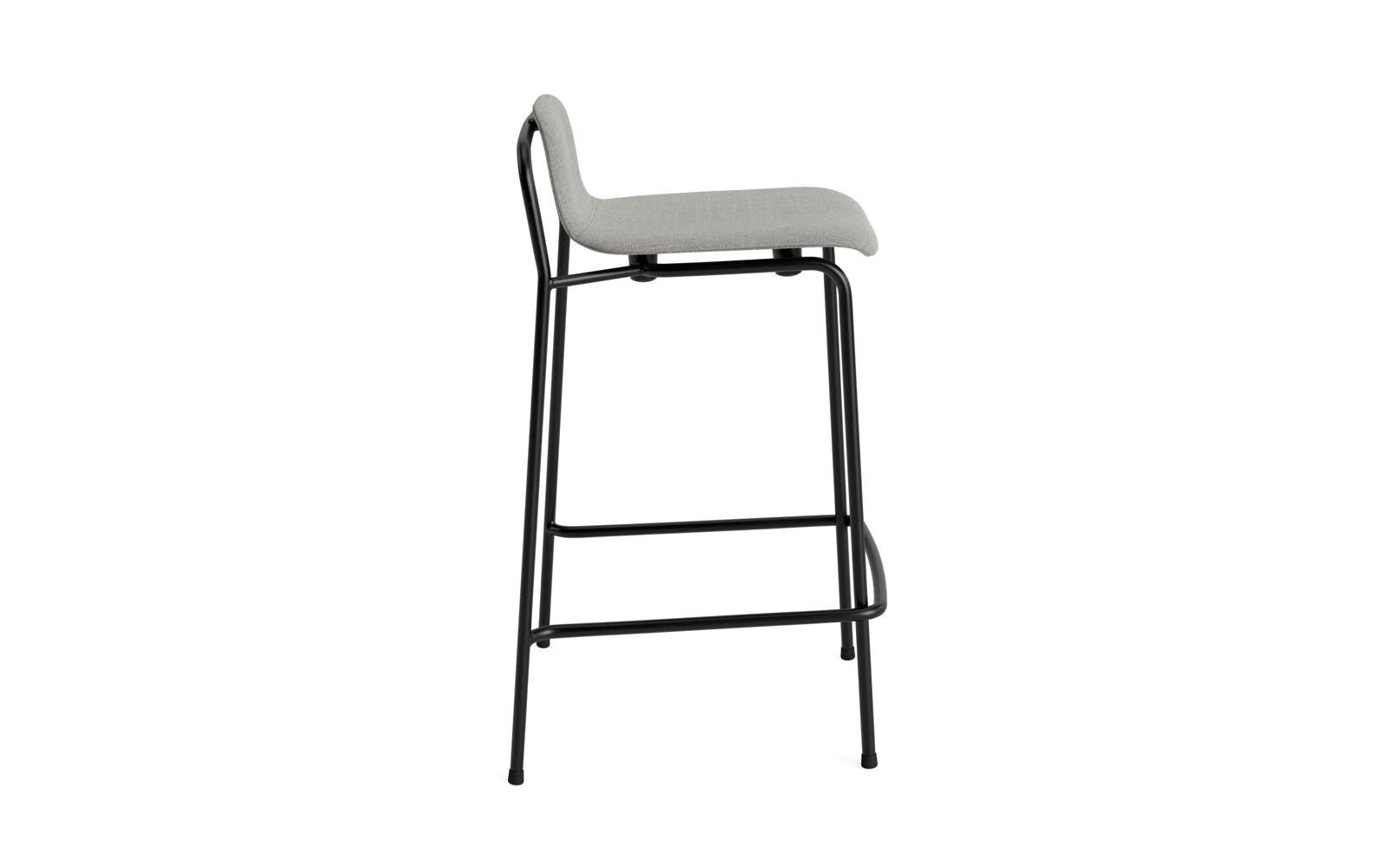 Studio Barhocker 65 cm Vollpolster Stahl Schwartz/Remix in Remix 133 präsentiert im Onlineshop von KAQTU Design AG. Barstuhl ist von Normann Copenhagen