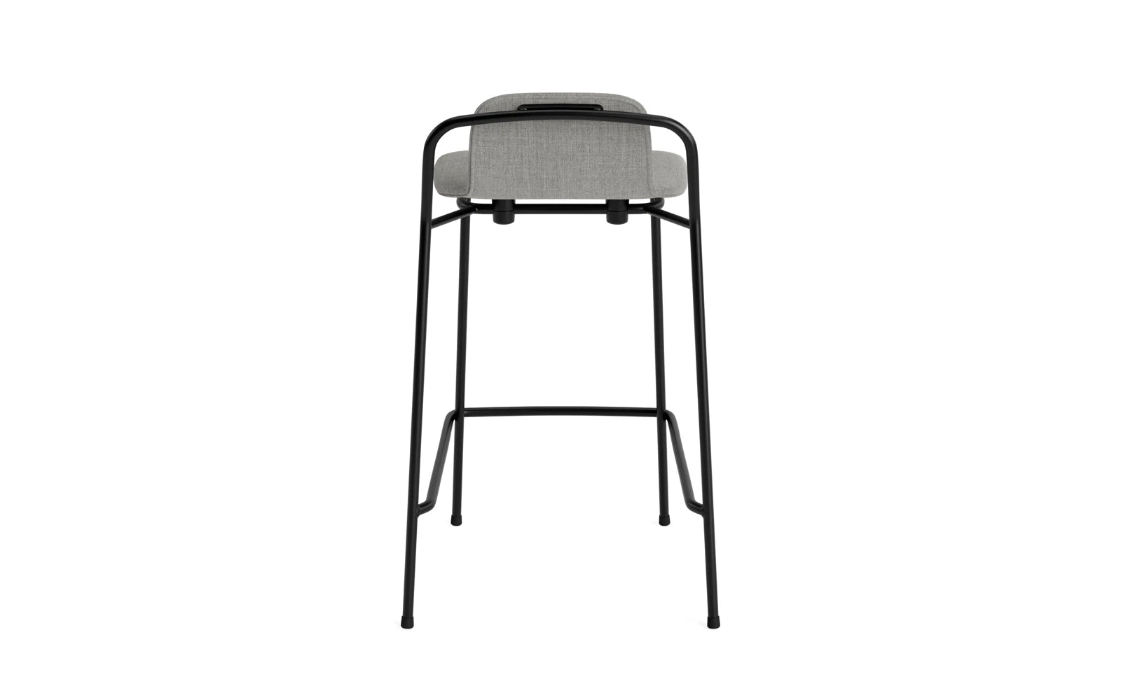 Studio Barhocker 65 cm Vollpolster Stahl Schwartz/Remix in Remix 133 präsentiert im Onlineshop von KAQTU Design AG. Barstuhl ist von Normann Copenhagen
