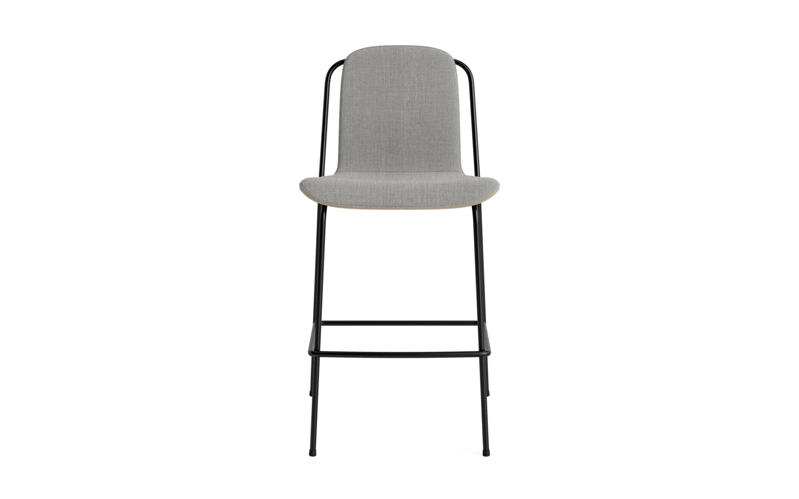 Studio Barstuhl 65 cm frontpolster schwarzes Stahl/ Eiche/ Remix in Remix 133 präsentiert im Onlineshop von KAQTU Design AG. Barstuhl ist von Normann Copenhagen