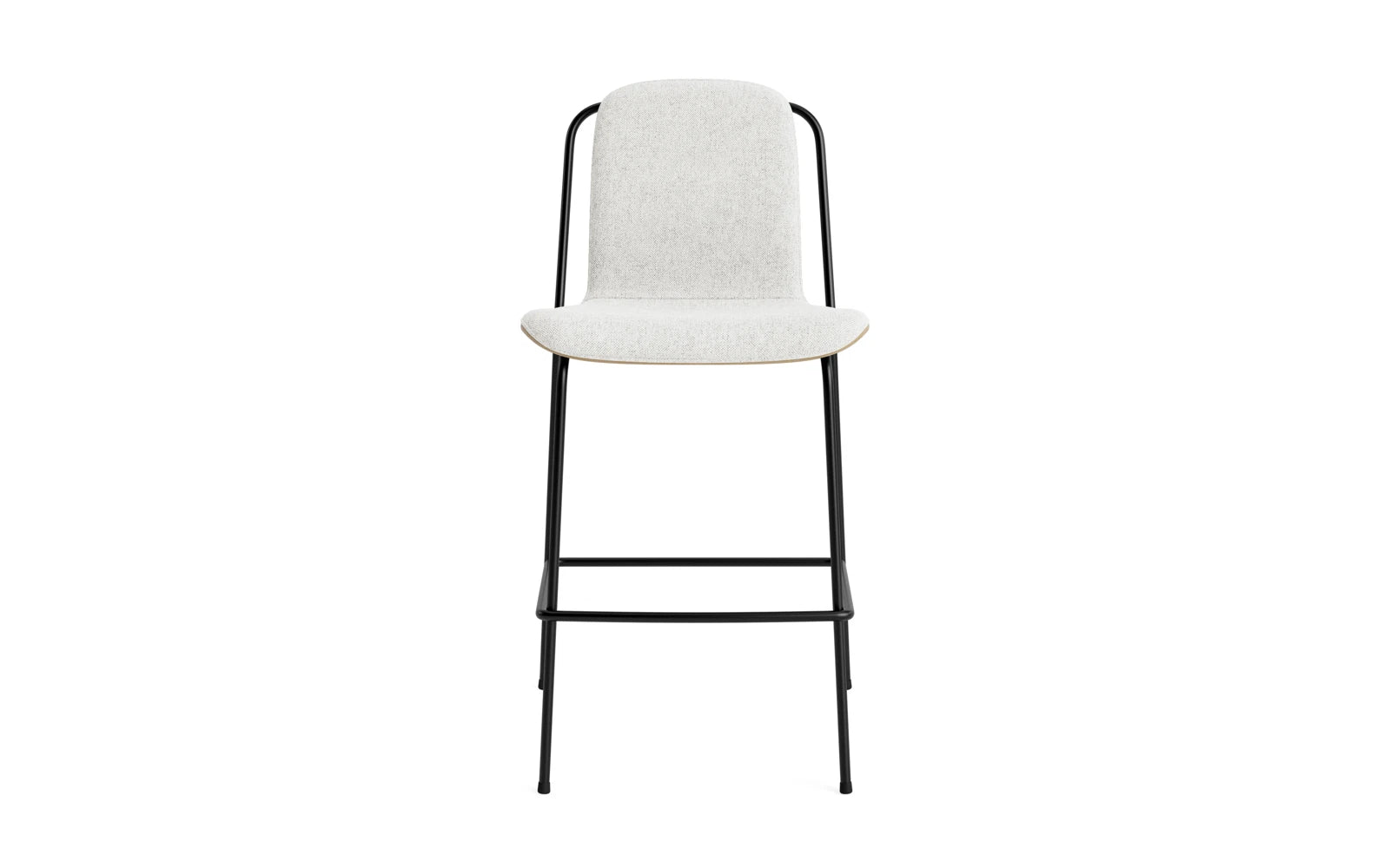 Studio Barstuhl 65 cm frontpolster schwarzes Stahl/ Eiche/ Hallingdal in Hallingdal 110 präsentiert im Onlineshop von KAQTU Design AG. Barstuhl ist von Normann Copenhagen