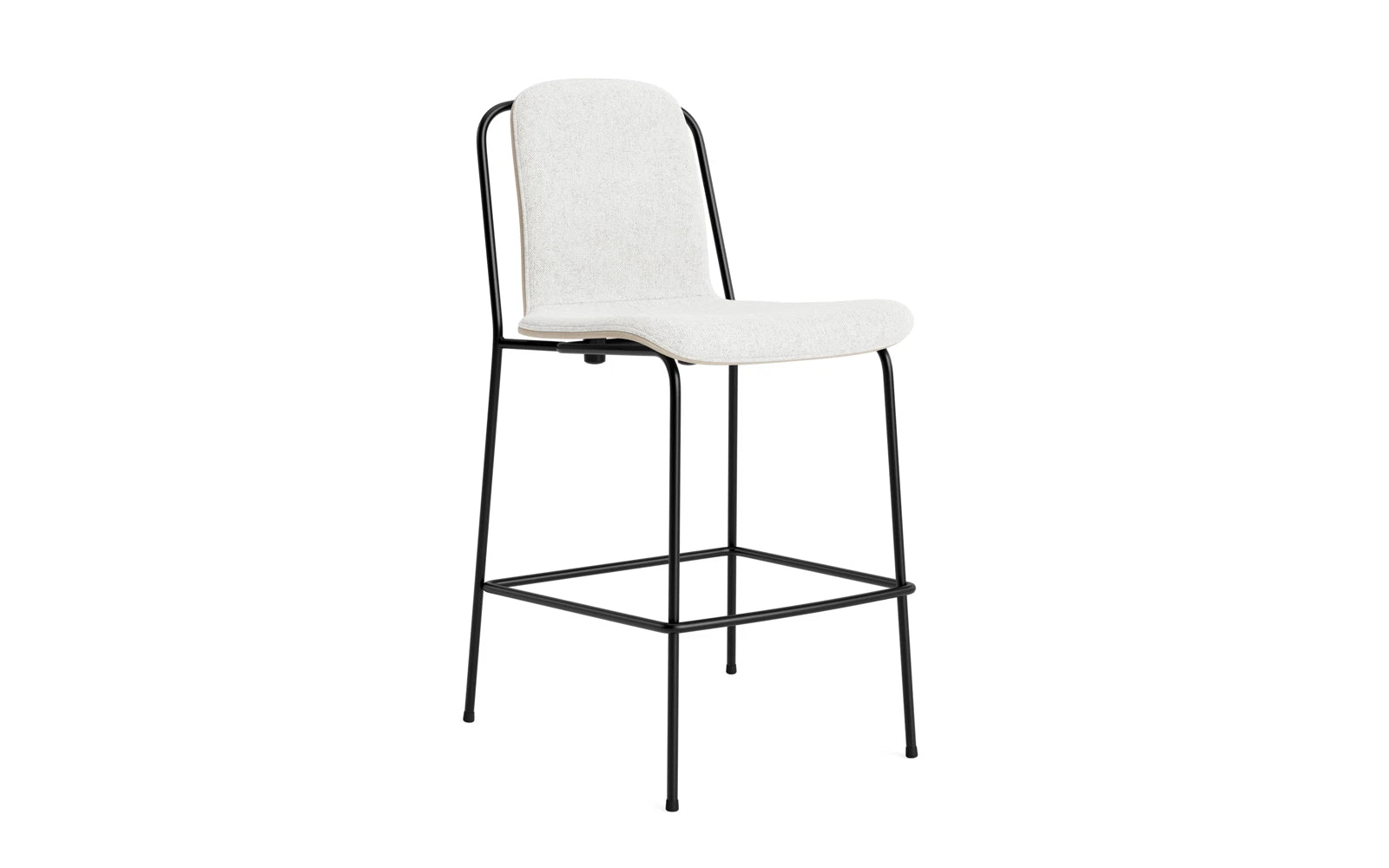 Studio Barstuhl 65 cm frontpolster schwarzes Stahl/ Hellgrau/ Hallingdal in Hallingdal 110 präsentiert im Onlineshop von KAQTU Design AG. Barstuhl ist von Normann Copenhagen