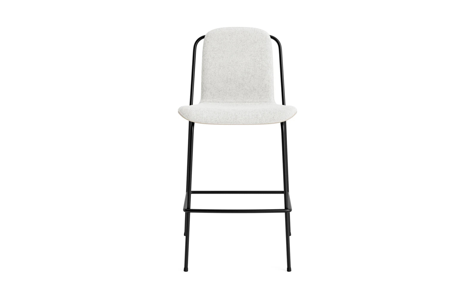 Studio Barstuhl 65 cm frontpolster schwarzes Stahl/ Hellgrau/ Hallingdal in Hallingdal 110 präsentiert im Onlineshop von KAQTU Design AG. Barstuhl ist von Normann Copenhagen