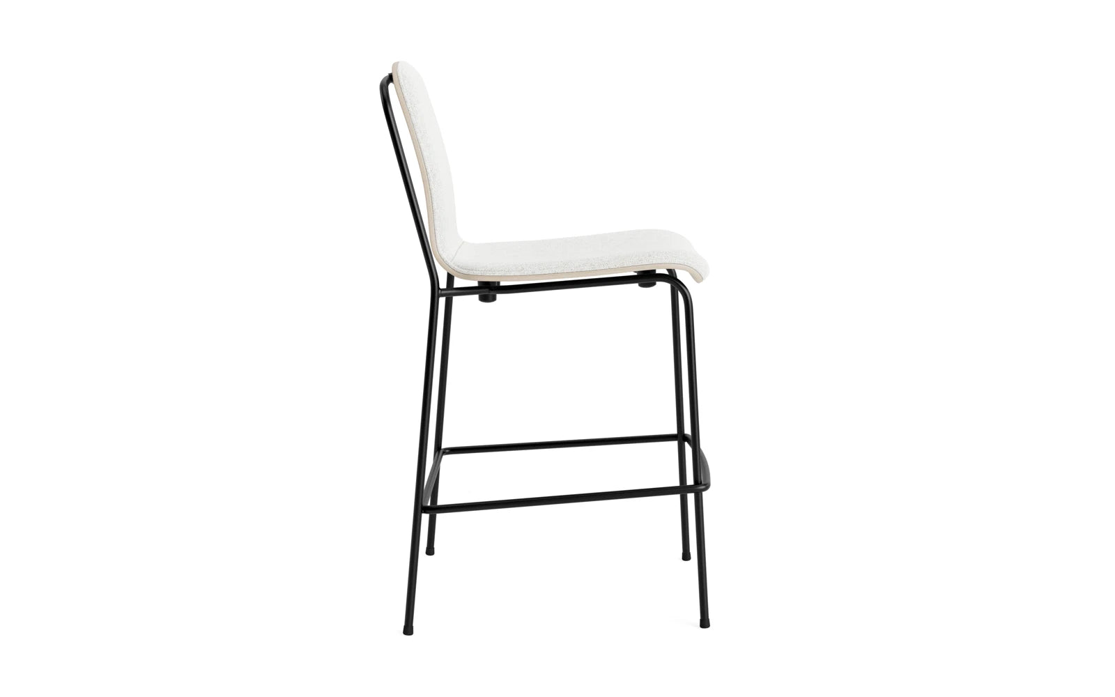 Studio Barstuhl 65 cm frontpolster schwarzes Stahl/ Hellgrau/ Hallingdal in Hallingdal 110 präsentiert im Onlineshop von KAQTU Design AG. Barstuhl ist von Normann Copenhagen