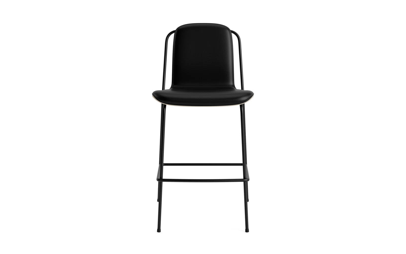 Studio Barstuhl 65 cm frontpolster schwarzes Stahl/ Hellgrau/ Ultra in Ultra 41599 präsentiert im Onlineshop von KAQTU Design AG. Barstuhl ist von Normann Copenhagen