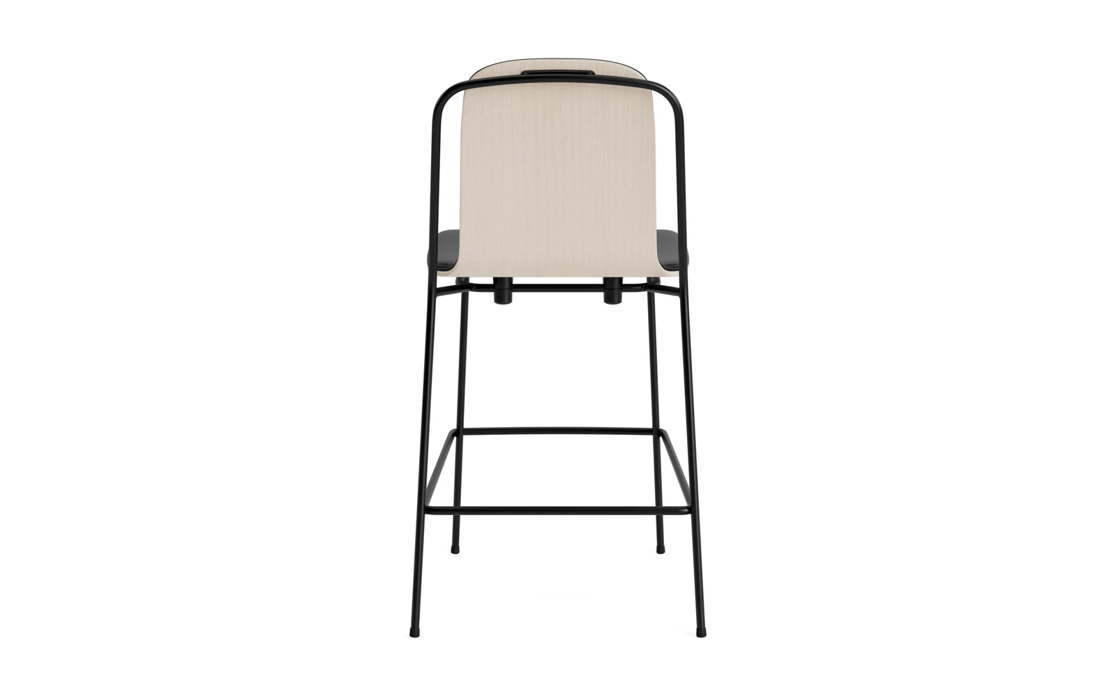 Studio Barstuhl 65 cm frontpolster schwarzes Stahl/ Hellgrau/ Ultra in Ultra 41599 präsentiert im Onlineshop von KAQTU Design AG. Barstuhl ist von Normann Copenhagen