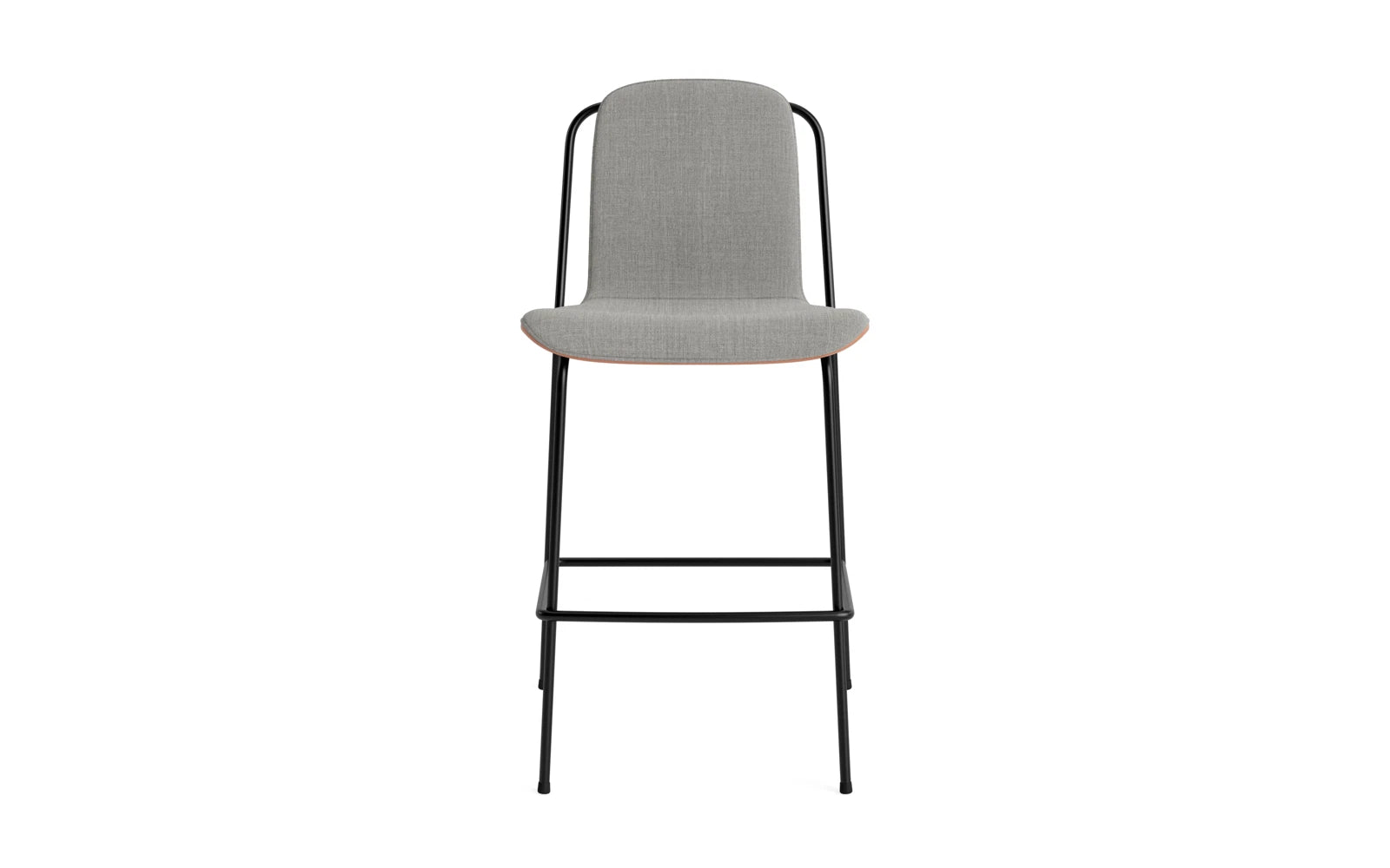 Studio Barstuhl 65 cm frontpolster schwarzes Stahl/ Braun/ Remix in Remix 133 präsentiert im Onlineshop von KAQTU Design AG. Barstuhl ist von Normann Copenhagen