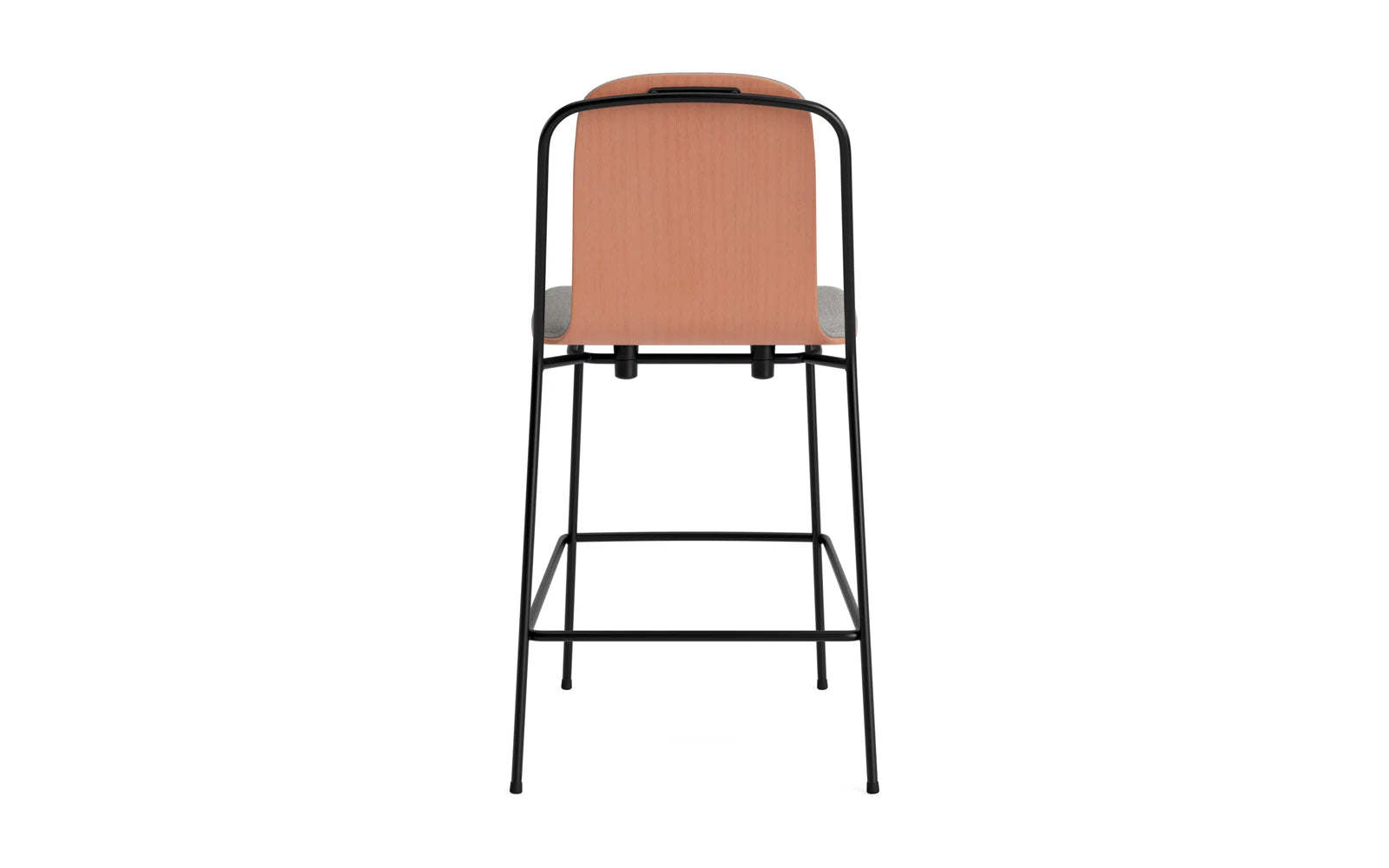 Studio Barstuhl 65 cm frontpolster schwarzes Stahl/ Braun/ Remix in Remix 133 präsentiert im Onlineshop von KAQTU Design AG. Barstuhl ist von Normann Copenhagen