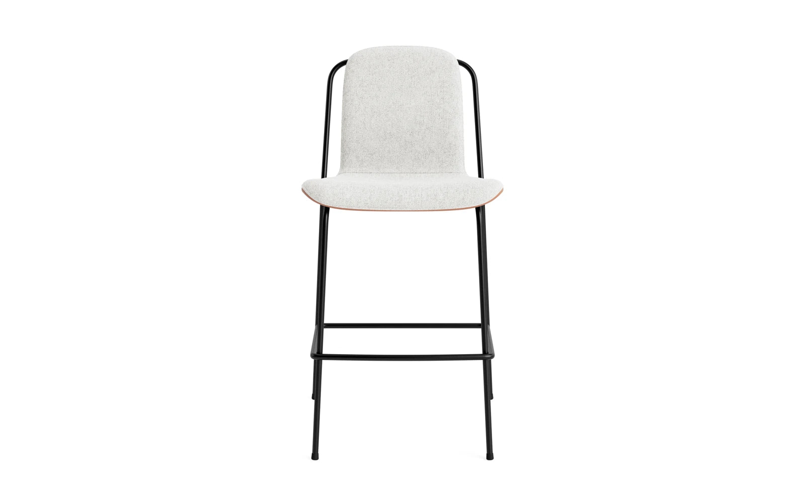 Studio Barstuhl 65 cm frontpolster schwarzes Stahl/ Braun/ Hallingdal in Hallingdal 110 präsentiert im Onlineshop von KAQTU Design AG. Barstuhl ist von Normann Copenhagen