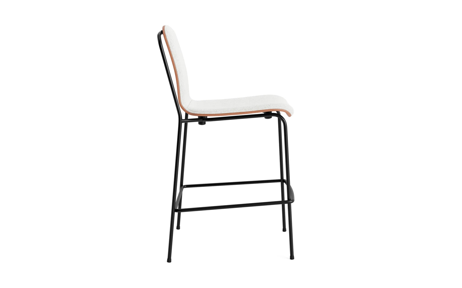 Studio Barstuhl 65 cm frontpolster schwarzes Stahl/ Braun/ Hallingdal in Hallingdal 110 präsentiert im Onlineshop von KAQTU Design AG. Barstuhl ist von Normann Copenhagen