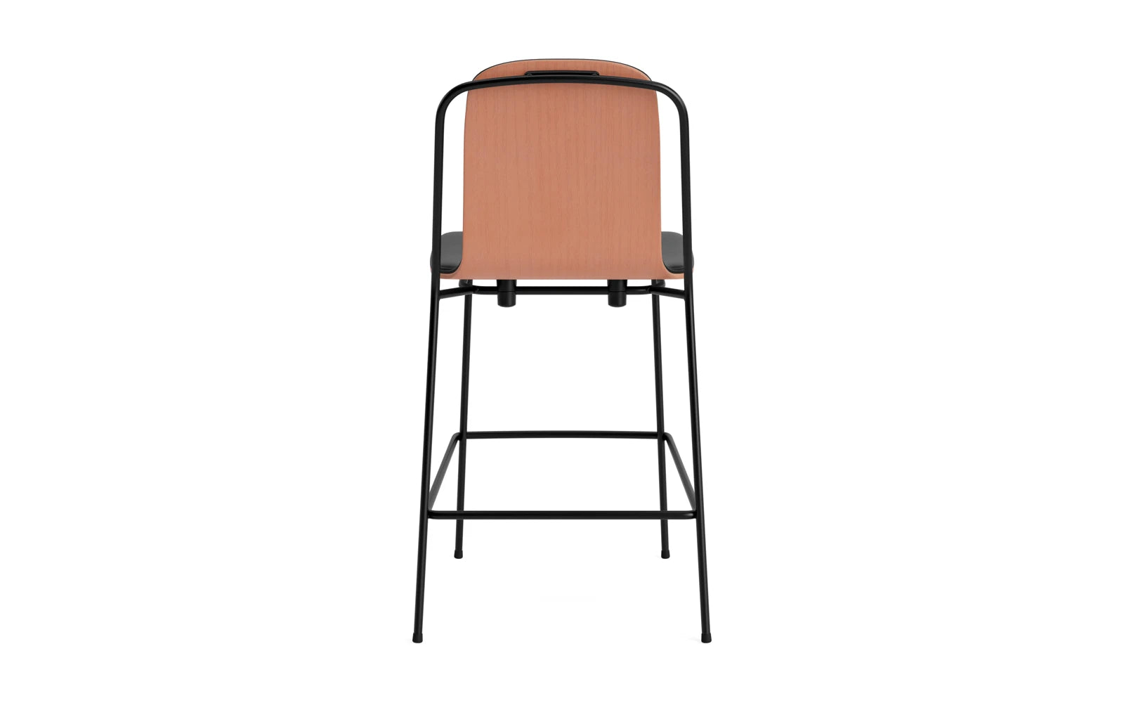 Studio Barstuhl 65 cm frontpolster schwarzes Stahl/ Braun/ Ultra in Ultra 41599 präsentiert im Onlineshop von KAQTU Design AG. Barstuhl ist von Normann Copenhagen
