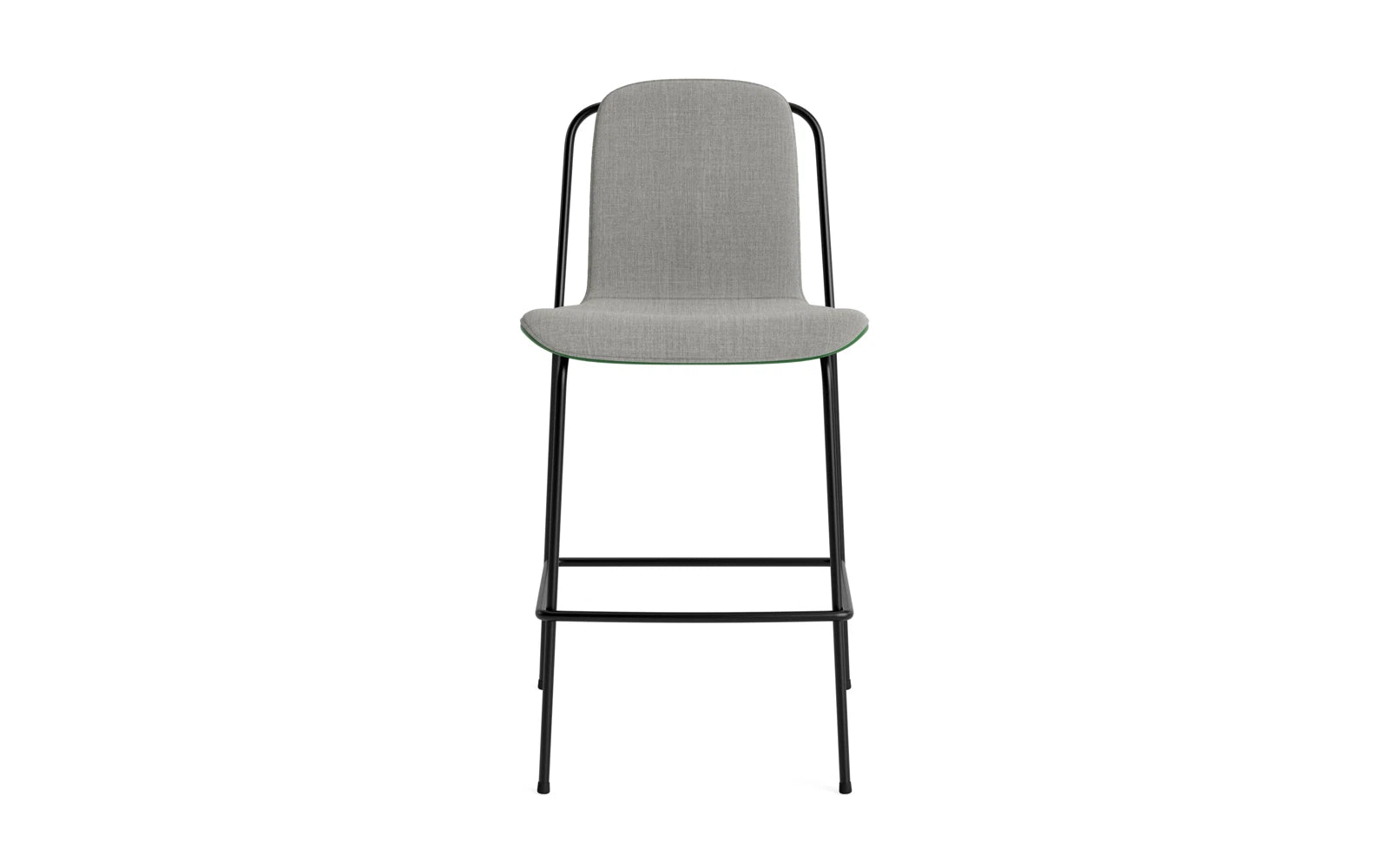Studio Barstuhl 65 cm frontpolster schwarzes Stahl/ Grün/ Remix in Remix 133 präsentiert im Onlineshop von KAQTU Design AG. Barstuhl ist von Normann Copenhagen