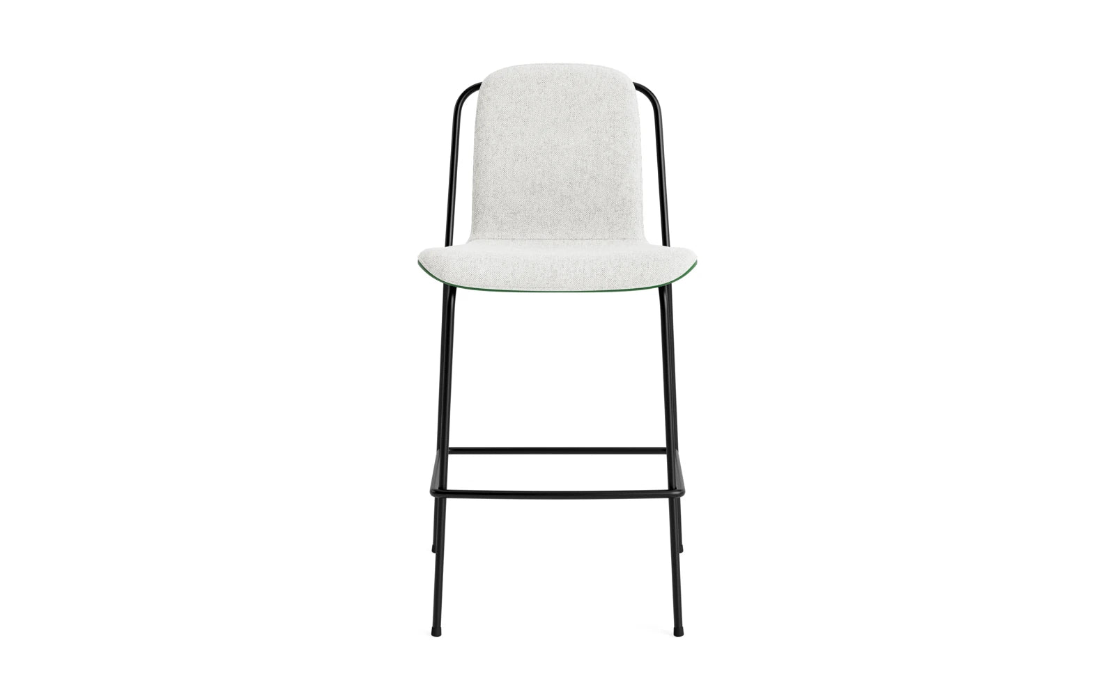 Studio Barstuhl 65 cm frontpolster schwarzes Stahl/ Grün/ Hallingdal in Hallingdal 110 präsentiert im Onlineshop von KAQTU Design AG. Barstuhl ist von Normann Copenhagen