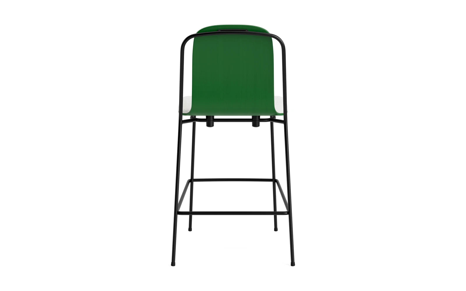 Studio Barstuhl 65 cm frontpolster schwarzes Stahl/ Grün/ Hallingdal in Hallingdal 110 präsentiert im Onlineshop von KAQTU Design AG. Barstuhl ist von Normann Copenhagen