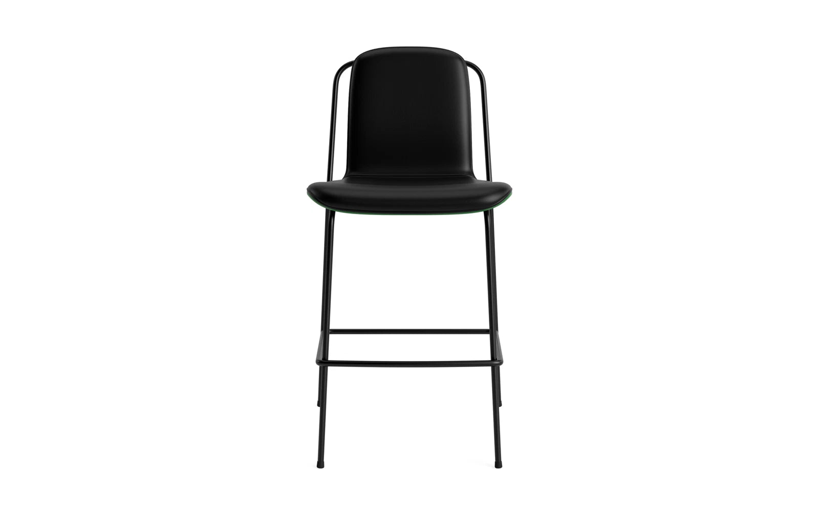 Studio Barstuhl 65 cm frontpolster schwarzes Stahl/ Grün/ Ultra in Ultra 41599 präsentiert im Onlineshop von KAQTU Design AG. Barstuhl ist von Normann Copenhagen