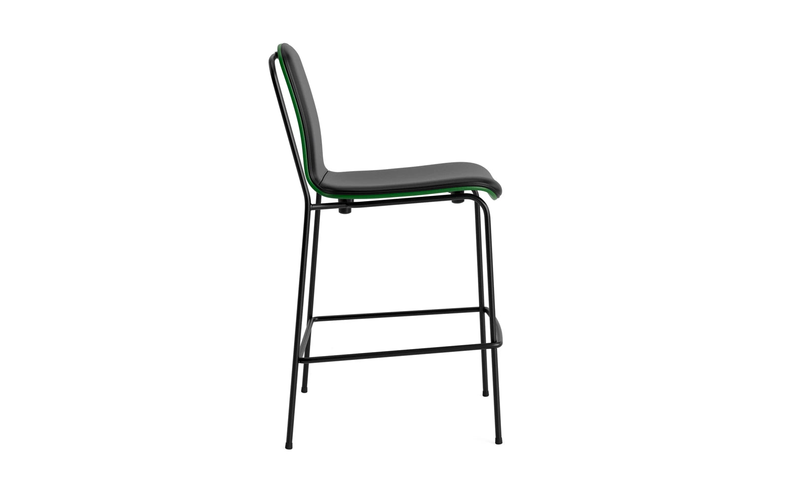Studio Barstuhl 65 cm frontpolster schwarzes Stahl/ Grün/ Ultra in Ultra 41599 präsentiert im Onlineshop von KAQTU Design AG. Barstuhl ist von Normann Copenhagen