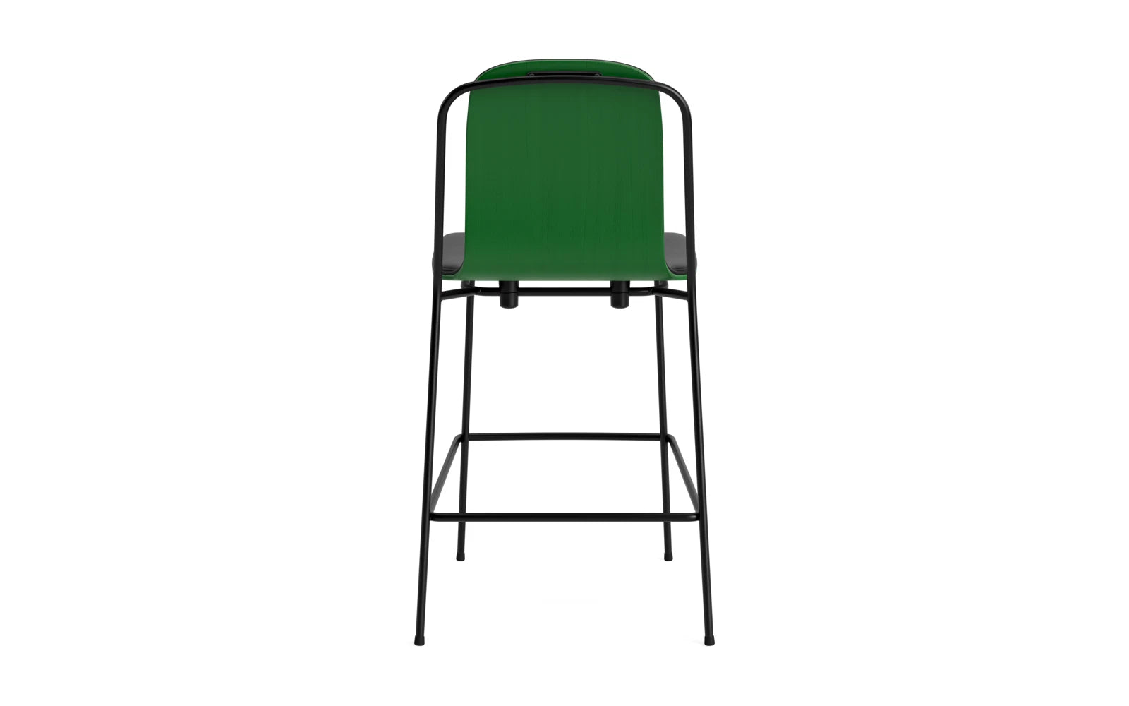Studio Barstuhl 65 cm frontpolster schwarzes Stahl/ Grün/ Ultra in Ultra 41599 präsentiert im Onlineshop von KAQTU Design AG. Barstuhl ist von Normann Copenhagen