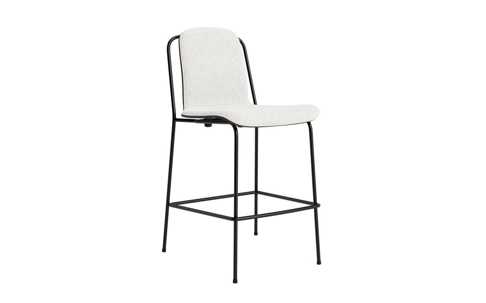 Studio Barstuhl 65 cm frontpolster schwarzes Stahl/ schwarz/ Hallingdal in Hallingdal 110 präsentiert im Onlineshop von KAQTU Design AG. Barstuhl ist von Normann Copenhagen