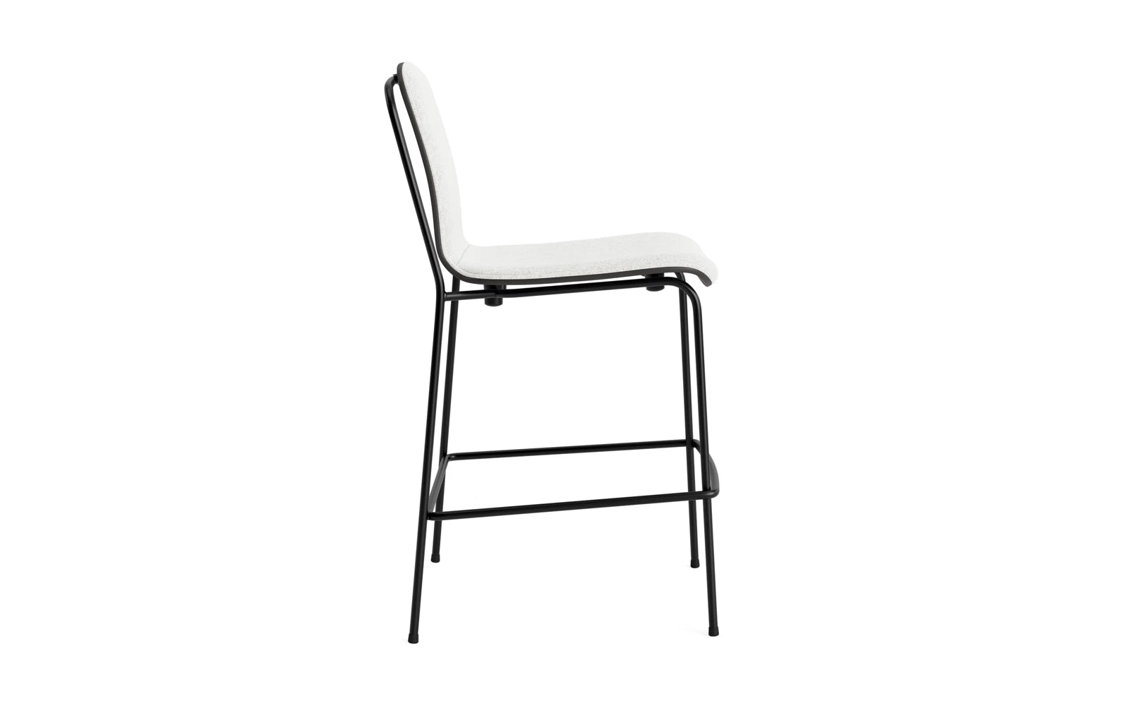 Studio Barstuhl 65 cm frontpolster schwarzes Stahl/ schwarz/ Hallingdal in Hallingdal 110 präsentiert im Onlineshop von KAQTU Design AG. Barstuhl ist von Normann Copenhagen