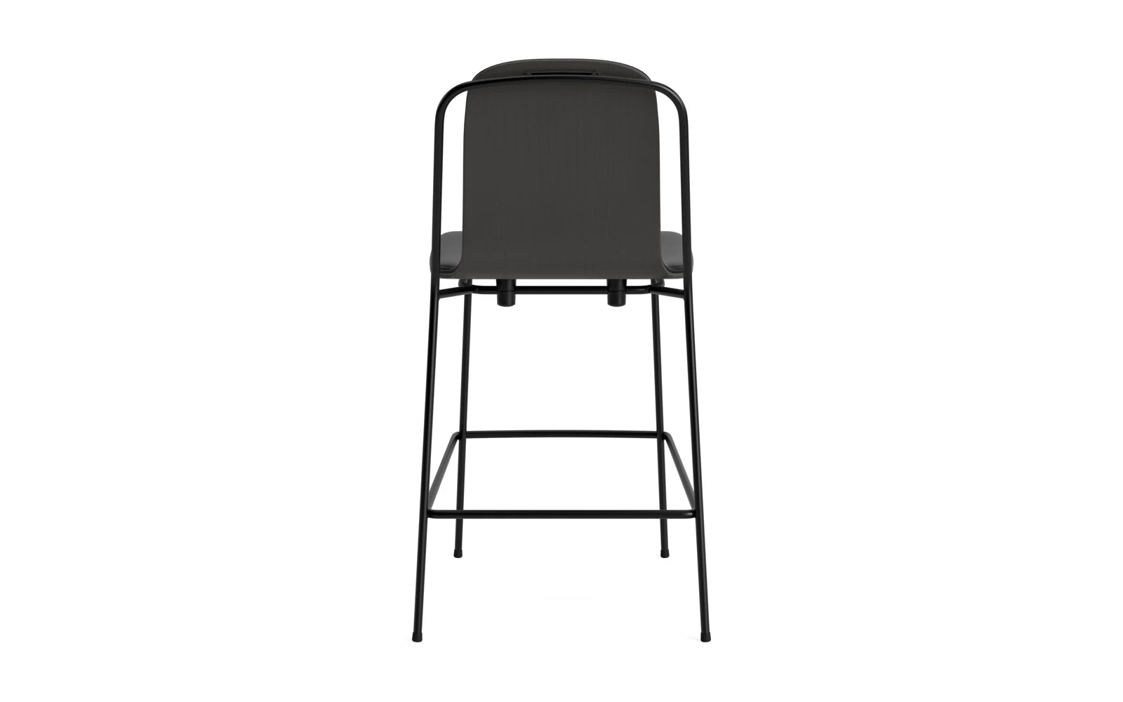 Studio Barstuhl 65 cm frontpolster schwarzes Stahl/ schwarz/ Ultra in Ultra 41599 präsentiert im Onlineshop von KAQTU Design AG. Barstuhl ist von Normann Copenhagen
