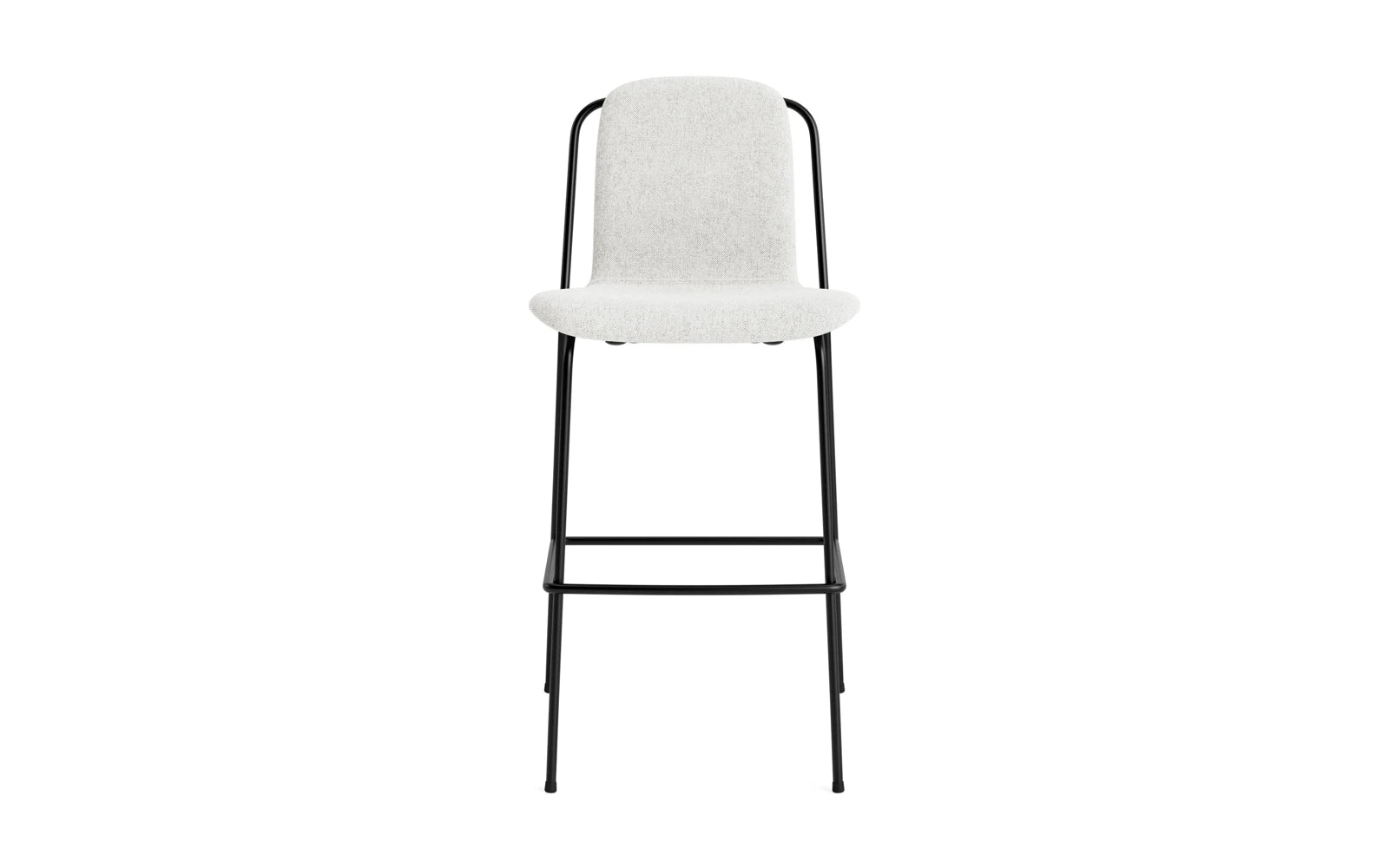 Studio Barstuhl 65 cm Vollpolster Stahl Schwartz/Hallingdal in Hallingdal 110 präsentiert im Onlineshop von KAQTU Design AG. Barstuhl ist von Normann Copenhagen