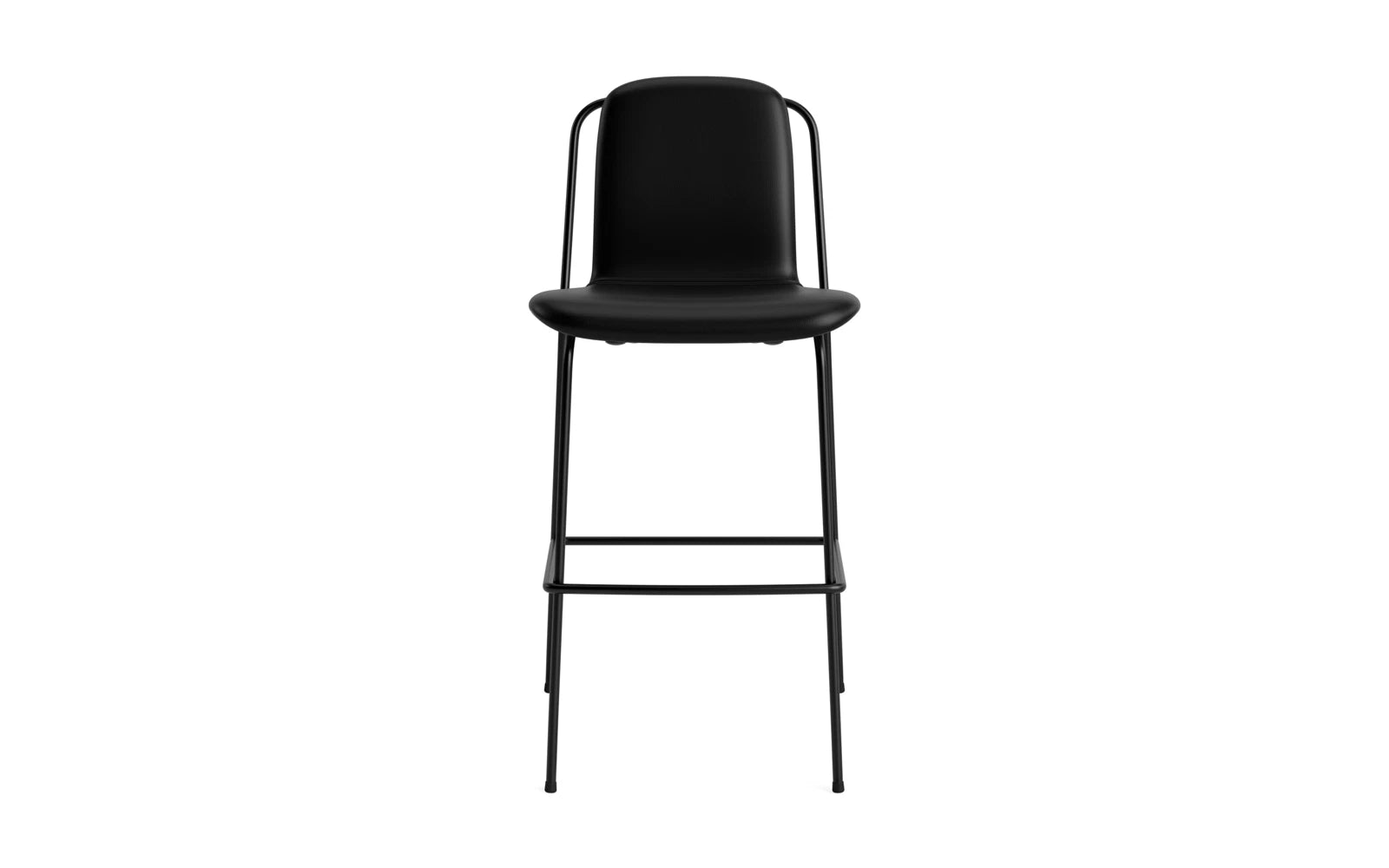Studio Barstuhl 65 cm Vollpolster Stahl Schwartz/Ultra in Ultra 41599 präsentiert im Onlineshop von KAQTU Design AG. Barstuhl ist von Normann Copenhagen