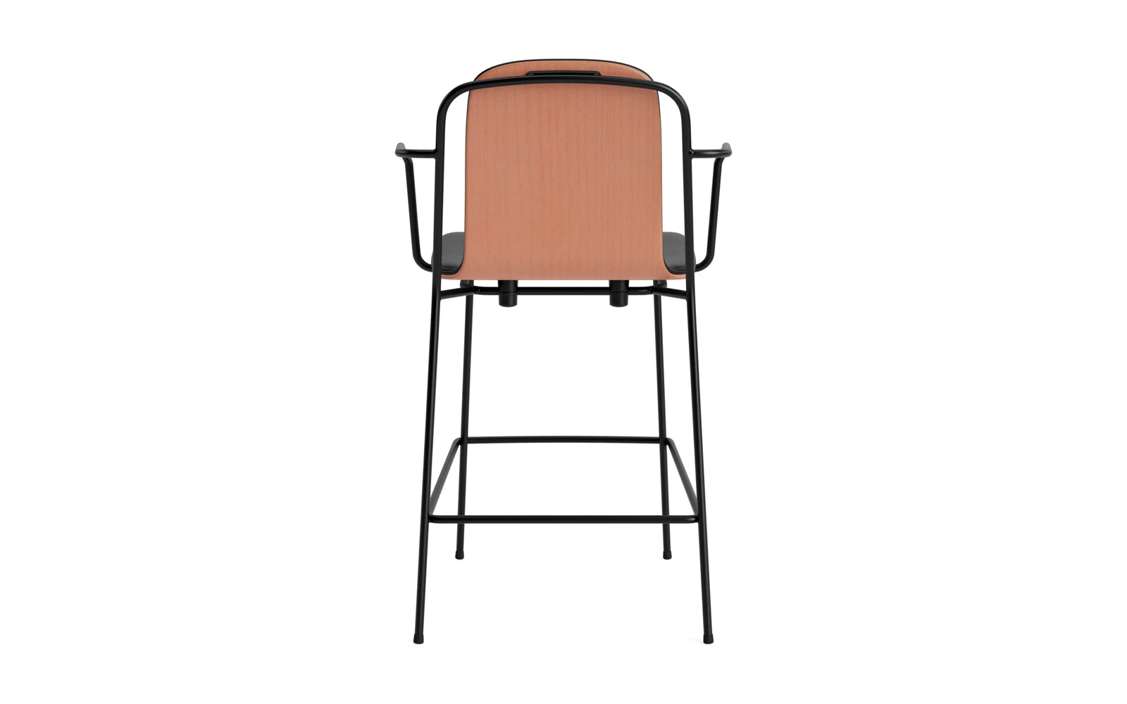 Studio Barstuhl 65 cm frontpolster schwarzes Stahl/ Braun/ Ultra in Ultra 41599 präsentiert im Onlineshop von KAQTU Design AG. Barstuhl ist von Normann Copenhagen