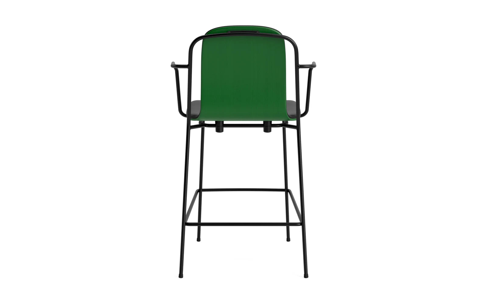Studio Barstuhl 65 cm frontpolster schwarzes Stahl/ Grün/ Ultra in Ultra 41599 präsentiert im Onlineshop von KAQTU Design AG. Barstuhl ist von Normann Copenhagen