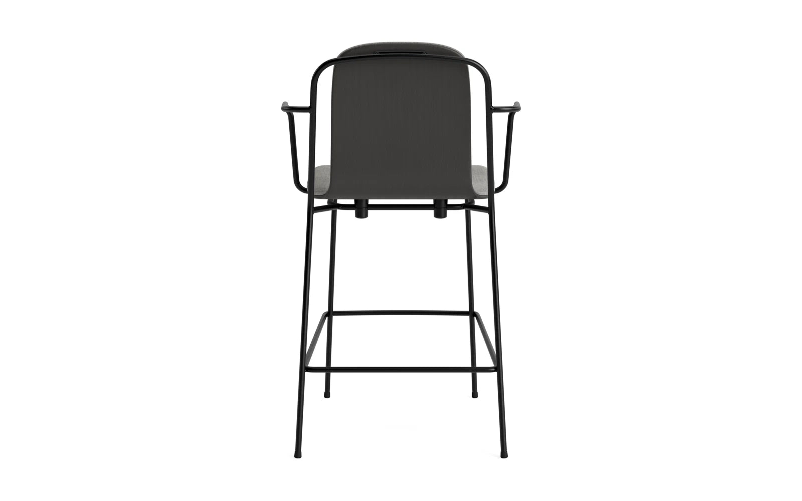Studio Barstuhl 65 cm frontpolster schwarzes Stahl/ schwarz/ Remix in Remix 133 präsentiert im Onlineshop von KAQTU Design AG. Barstuhl ist von Normann Copenhagen