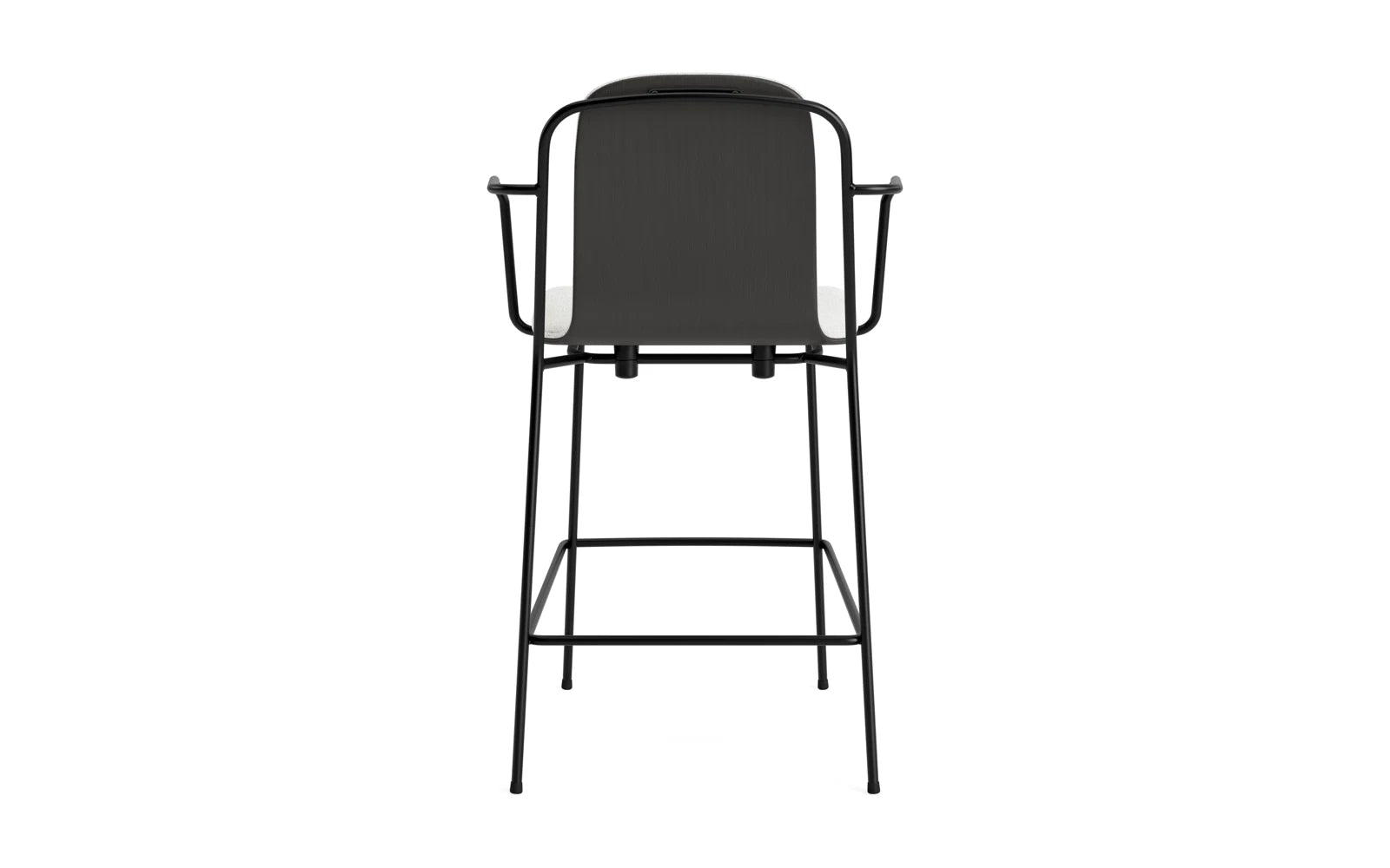 Studio Barstuhl 65 cm frontpolster schwarzes Stahl/ schwarz/ Hallingdal in Hallingdal 110 präsentiert im Onlineshop von KAQTU Design AG. Barstuhl ist von Normann Copenhagen