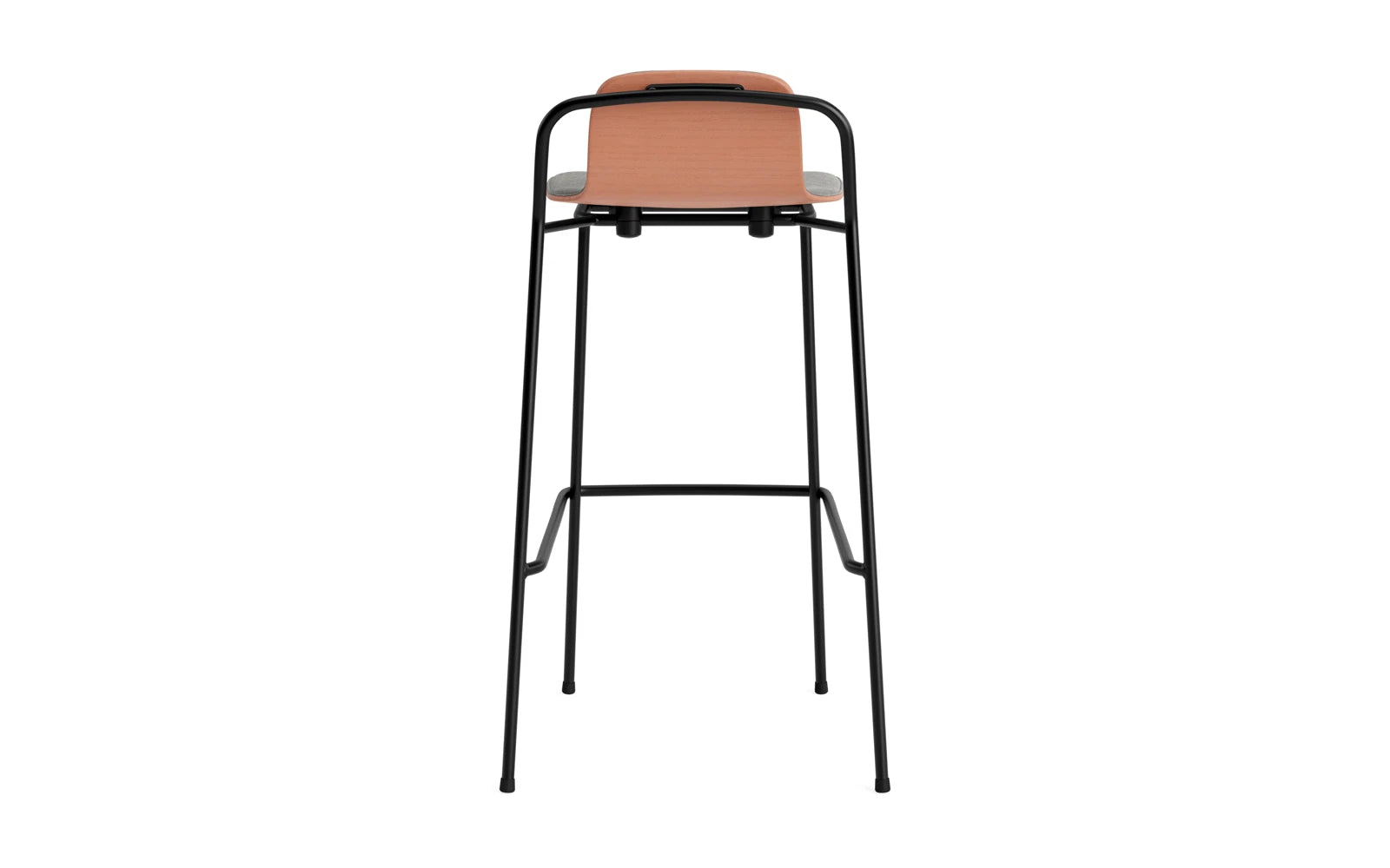 Studio Barstuhl 75 cm frontpolster schwarzes Stahl/ Braun/ Remix in Remix 133 präsentiert im Onlineshop von KAQTU Design AG. Barstuhl ist von Normann Copenhagen
