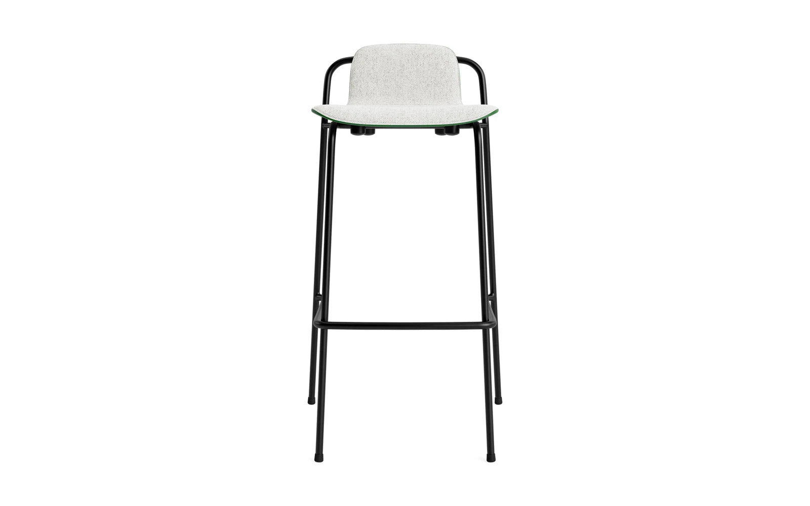 Studio Barstuhl 75 cm frontpolster schwarzes Stahl/ Grün/ Hallingdal in Hallingdal 110 präsentiert im Onlineshop von KAQTU Design AG. Barstuhl ist von Normann Copenhagen