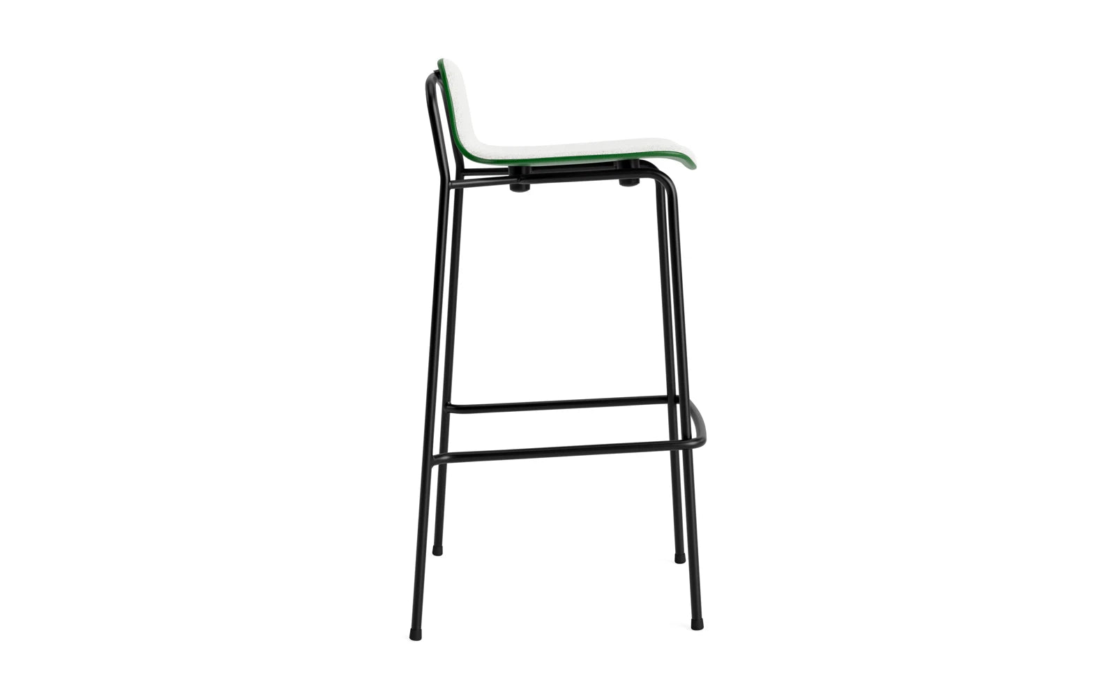 Studio Barstuhl 75 cm frontpolster schwarzes Stahl/ Grün/ Hallingdal in Hallingdal 110 präsentiert im Onlineshop von KAQTU Design AG. Barstuhl ist von Normann Copenhagen