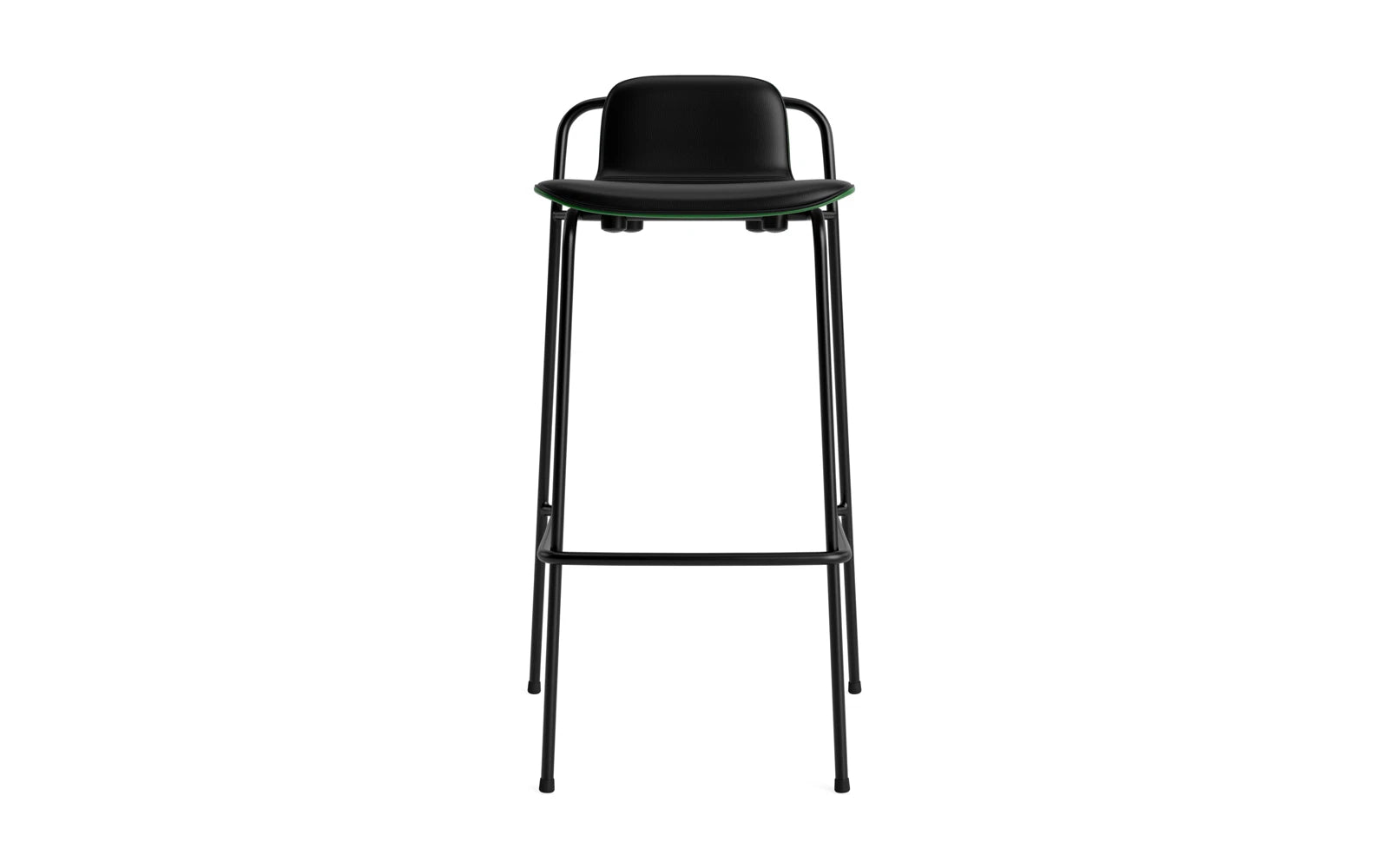 Studio Barstuhl 75 cm frontpolster schwarzes Stahl/ Grün/ Ultra in Ultra 41599 präsentiert im Onlineshop von KAQTU Design AG. Barstuhl ist von Normann Copenhagen