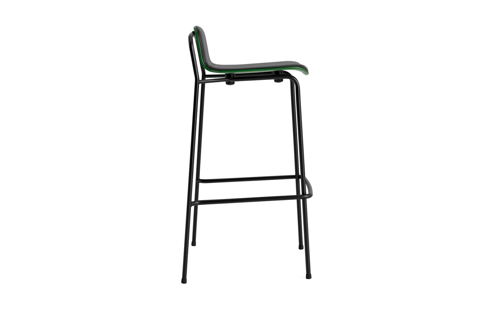 Studio Barstuhl 75 cm frontpolster schwarzes Stahl/ Grün/ Ultra in Ultra 41599 präsentiert im Onlineshop von KAQTU Design AG. Barstuhl ist von Normann Copenhagen