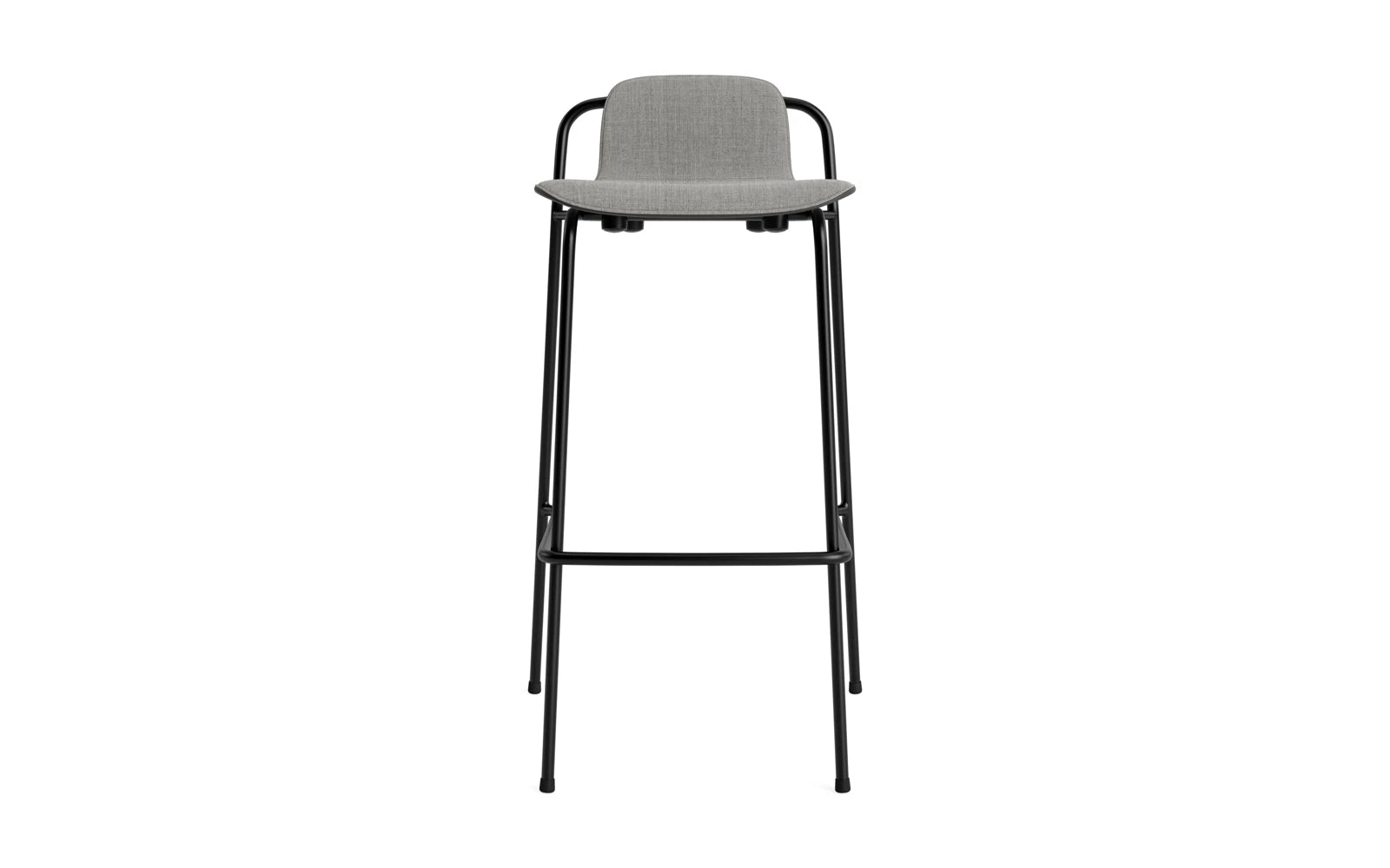 Studio Barstuhl 75 cm frontpolster schwarzes Stahl/ schwarz/ Remix in Remix 133 präsentiert im Onlineshop von KAQTU Design AG. Barstuhl ist von Normann Copenhagen