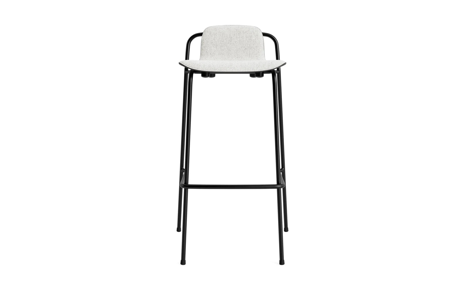 Studio Barstuhl 75 cm frontpolster schwarzes Stahl/ schwarz/ Hallingdal in Hallingdal 110 präsentiert im Onlineshop von KAQTU Design AG. Barstuhl ist von Normann Copenhagen