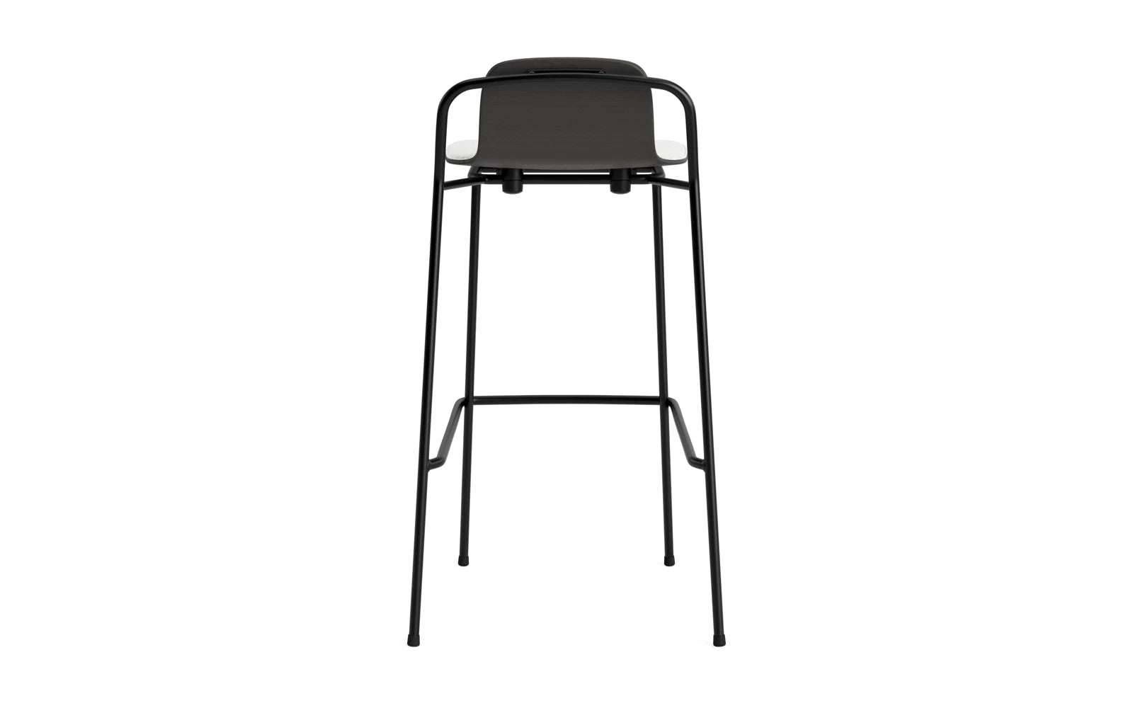 Studio Barstuhl 75 cm frontpolster schwarzes Stahl/ schwarz/ Hallingdal in Hallingdal 110 präsentiert im Onlineshop von KAQTU Design AG. Barstuhl ist von Normann Copenhagen