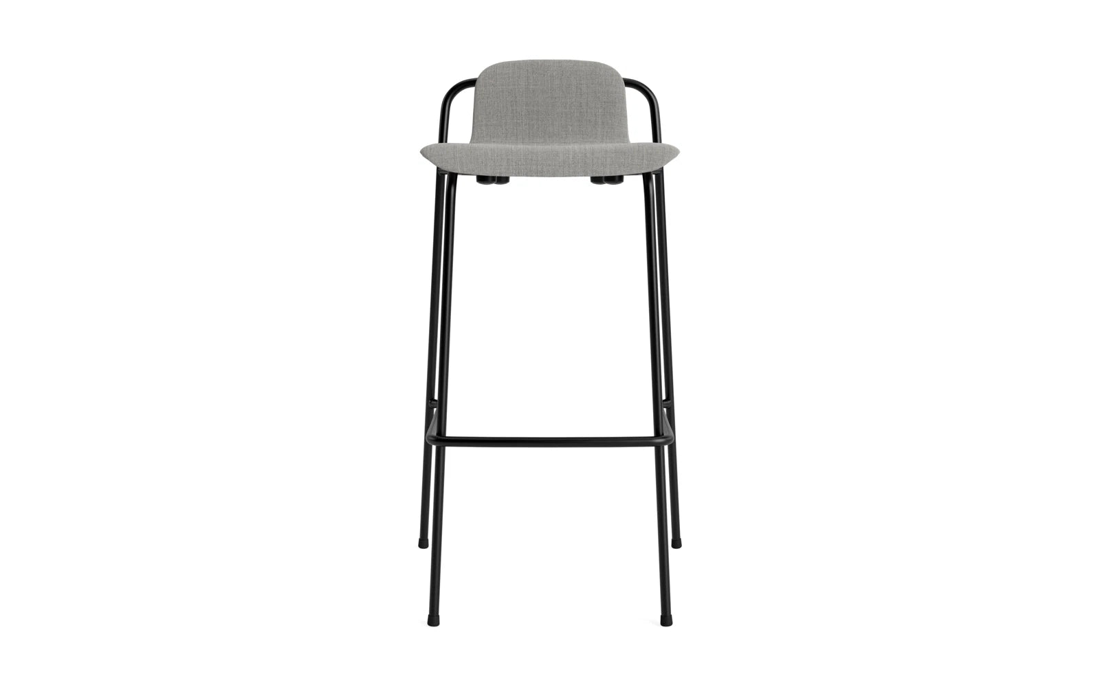 Studio Barhocker 75 cm Vollpolster Stahl Schwartz/Remix in Remix 133 präsentiert im Onlineshop von KAQTU Design AG. Barstuhl ist von Normann Copenhagen