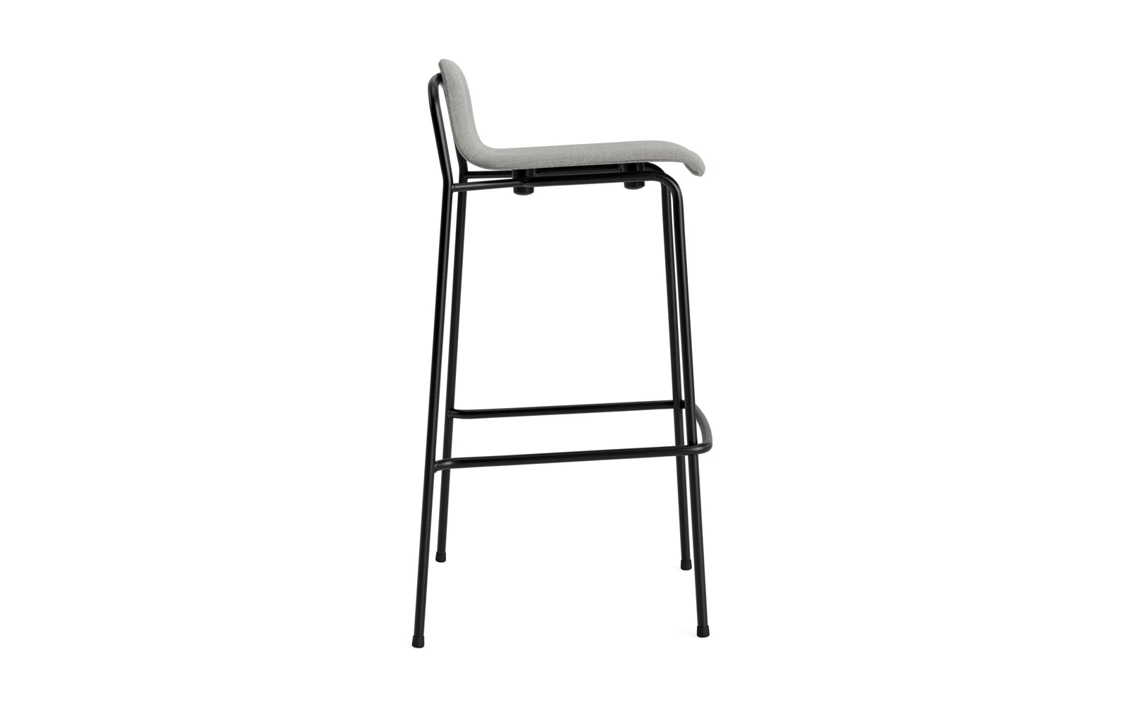 Studio Barhocker 75 cm Vollpolster Stahl Schwartz/Remix in Remix 133 präsentiert im Onlineshop von KAQTU Design AG. Barstuhl ist von Normann Copenhagen