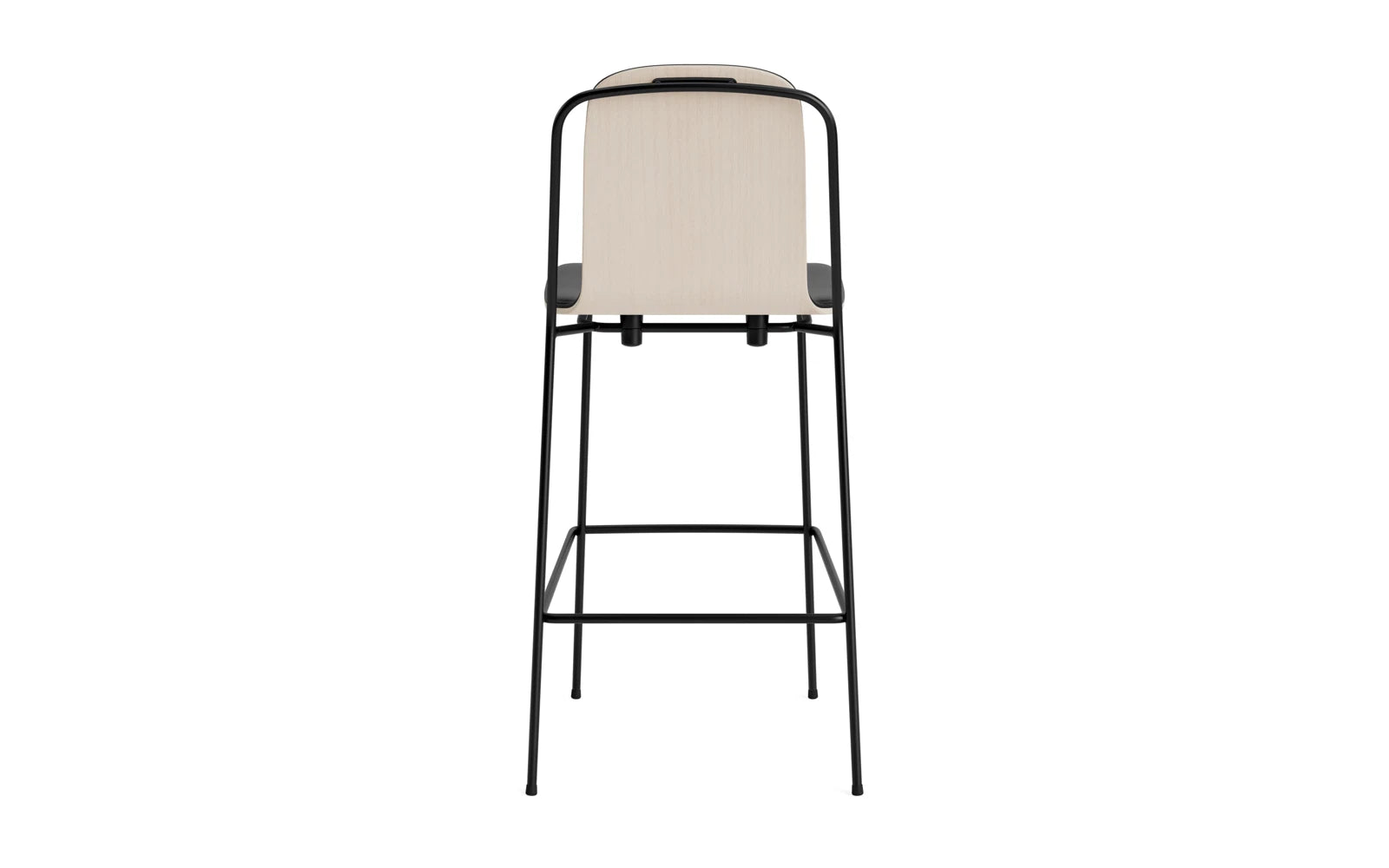Studio Barstuhl 75 cm frontpolster schwarzes Stahl/ Hellgrau/ Ultra in Ultra 41599 präsentiert im Onlineshop von KAQTU Design AG. Barstuhl ist von Normann Copenhagen