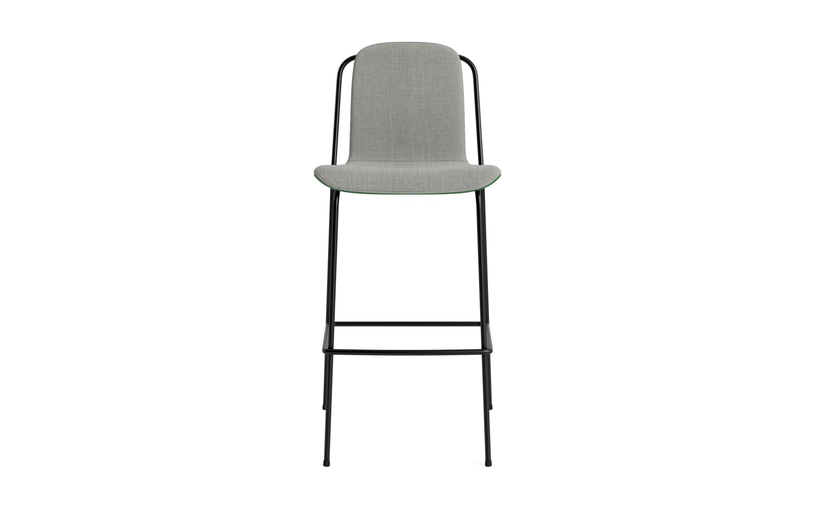 Studio Barstuhl 75 cm frontpolster schwarzes Stahl/ Grün/ Remix in Remix 133 präsentiert im Onlineshop von KAQTU Design AG. Barstuhl ist von Normann Copenhagen