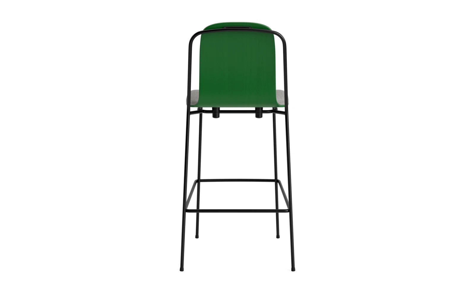 Studio Barstuhl 75 cm frontpolster schwarzes Stahl/ Grün/ Remix in Remix 133 präsentiert im Onlineshop von KAQTU Design AG. Barstuhl ist von Normann Copenhagen