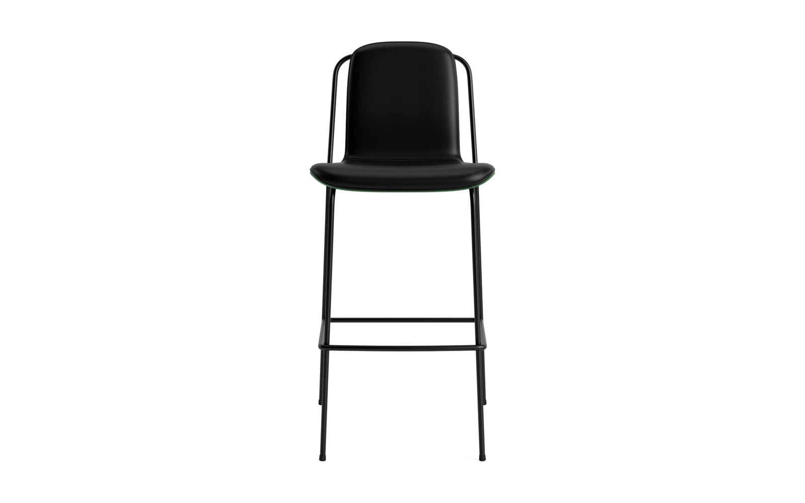 Studio Barstuhl 75 cm frontpolster schwarzes Stahl/ Grün/ Ultra in Ultra 41599 präsentiert im Onlineshop von KAQTU Design AG. Barstuhl ist von Normann Copenhagen